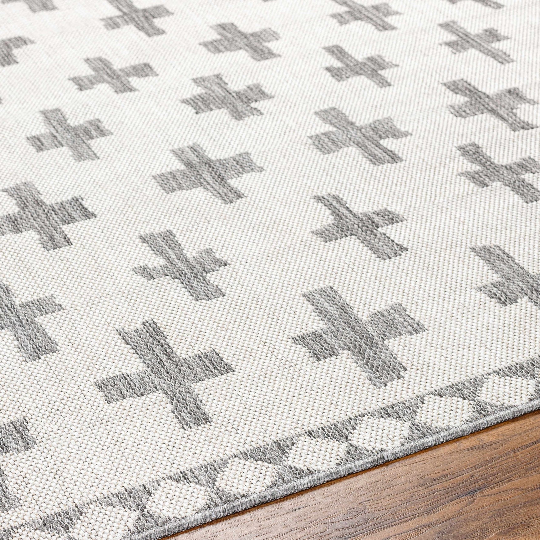 Kyna Gray Outdoor Area Rug - Clearance - Ornate Home