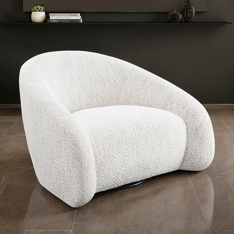Kyria Beige Swivel Chair - Ornate Home