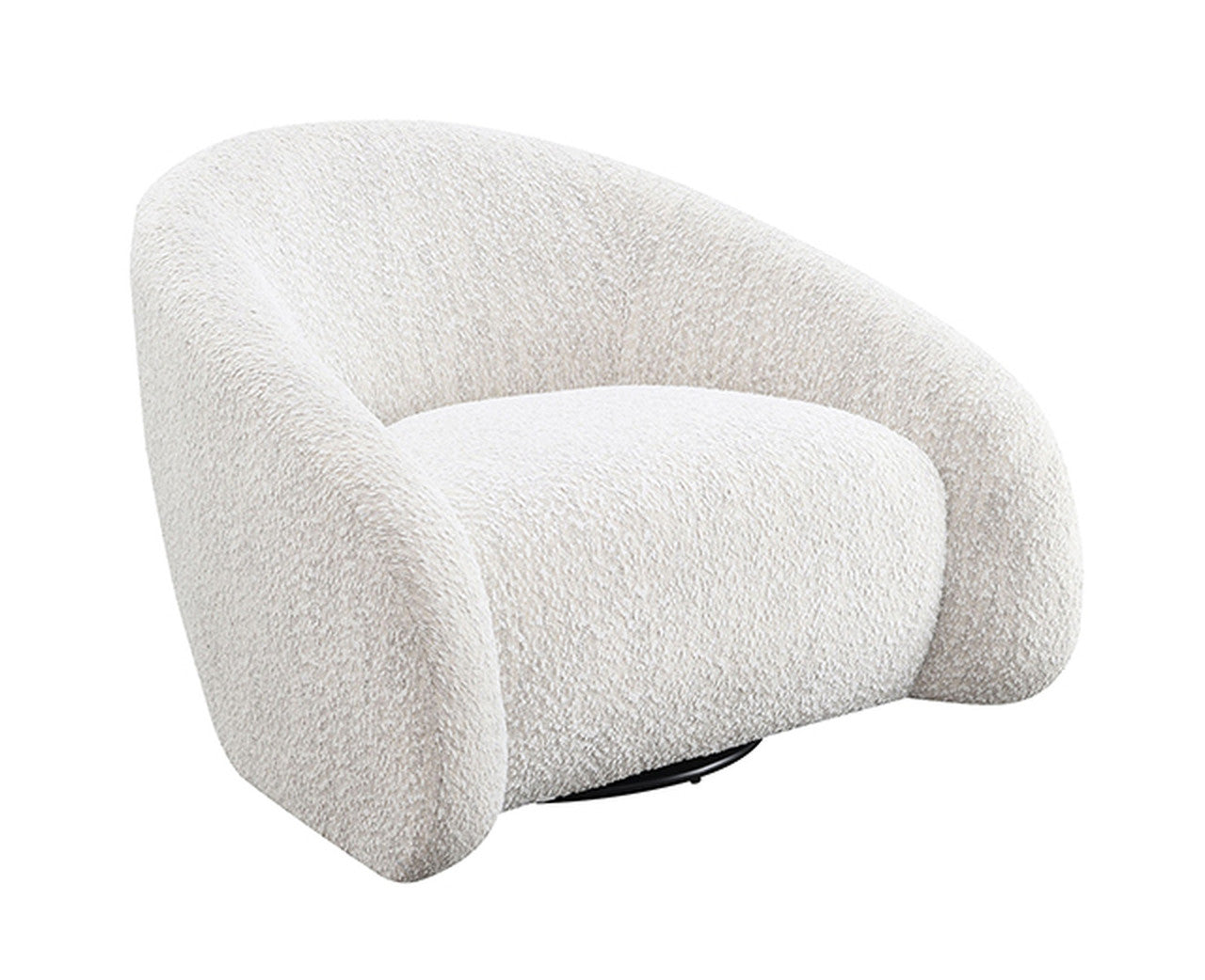 Kyria Beige Swivel Chair - Ornate Home
