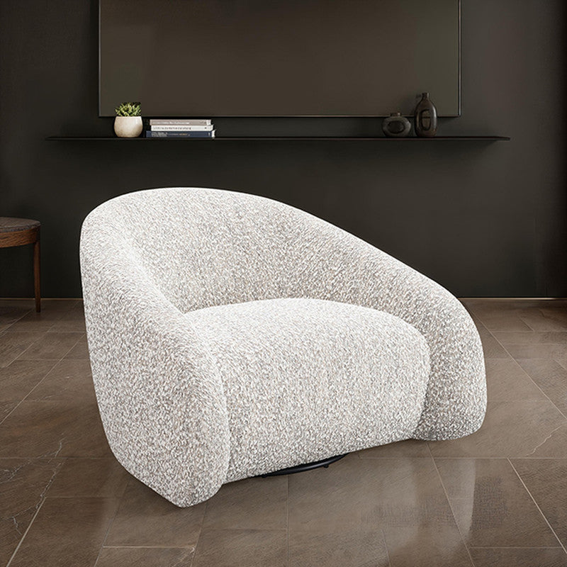 Kyria Light Brown Swivel Chair - Ornate Home