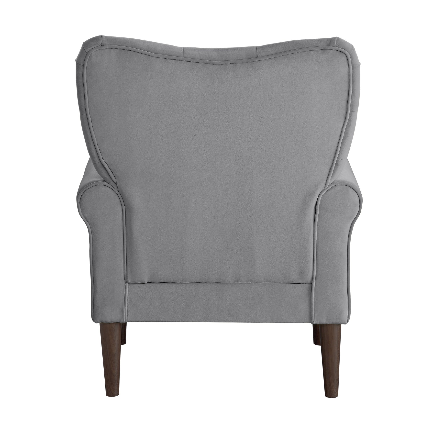 Kyrie Dark Gray Velvet Accent Chair - Ornate Home