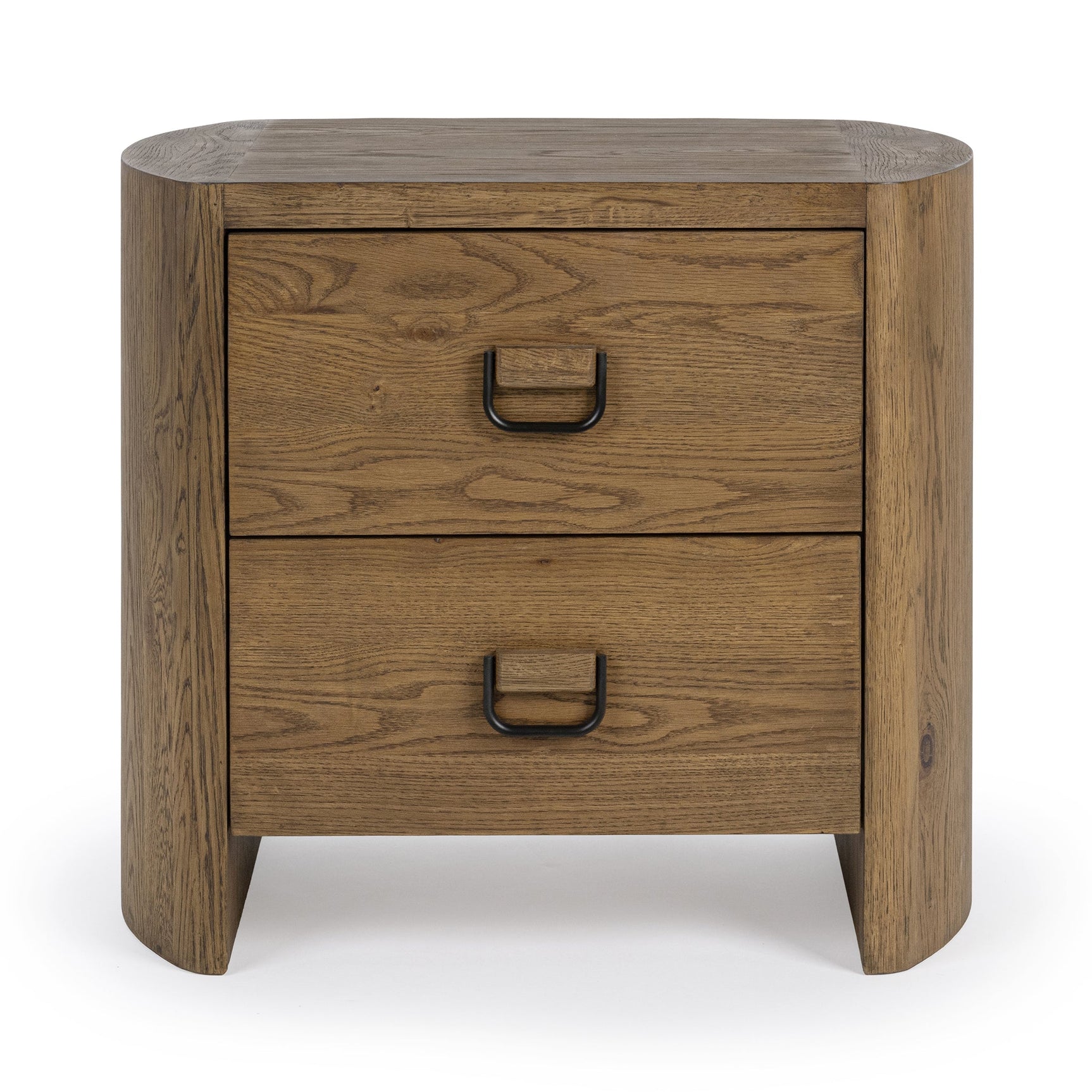 Kyrie Tawny Brown 2 Drawer Nightstand - Ornate Home