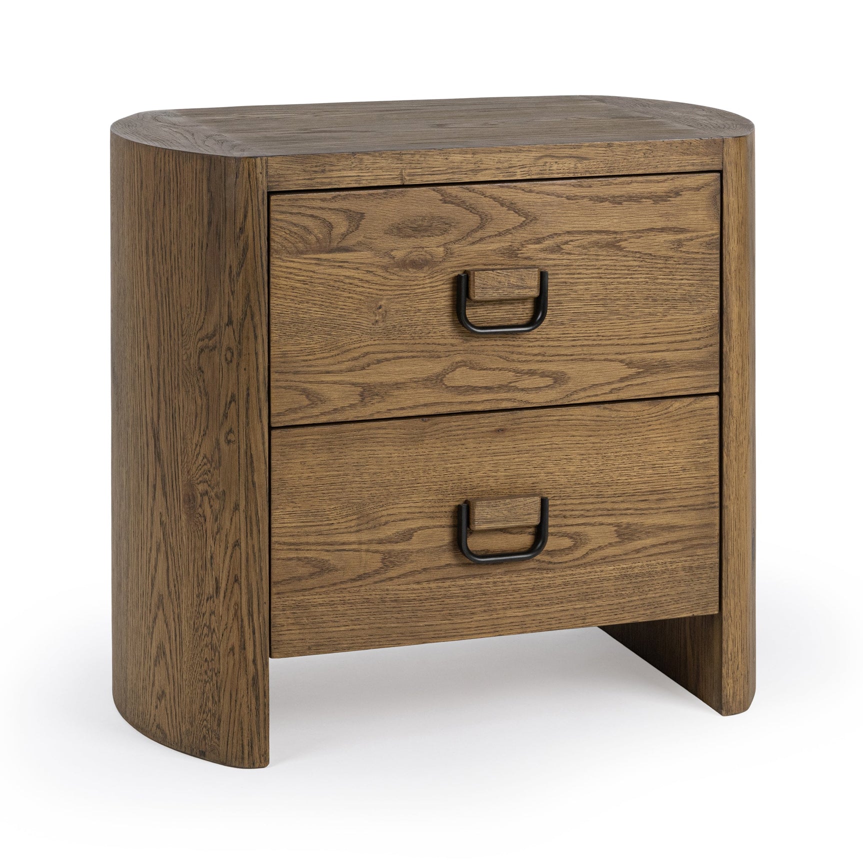Kyrie Tawny Brown 2 Drawer Nightstand - Ornate Home