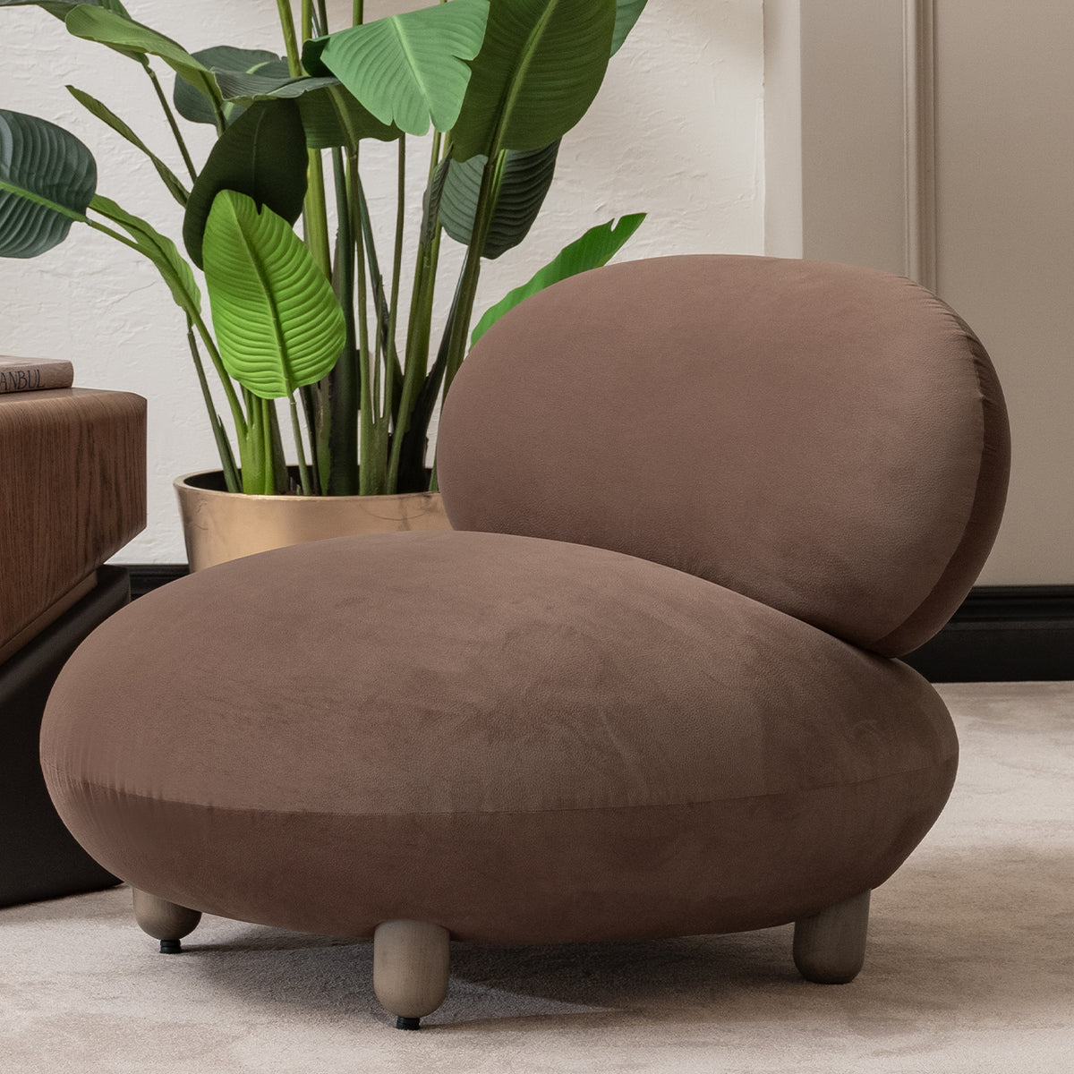 Bristol Point Saddle Brown Accent Chair