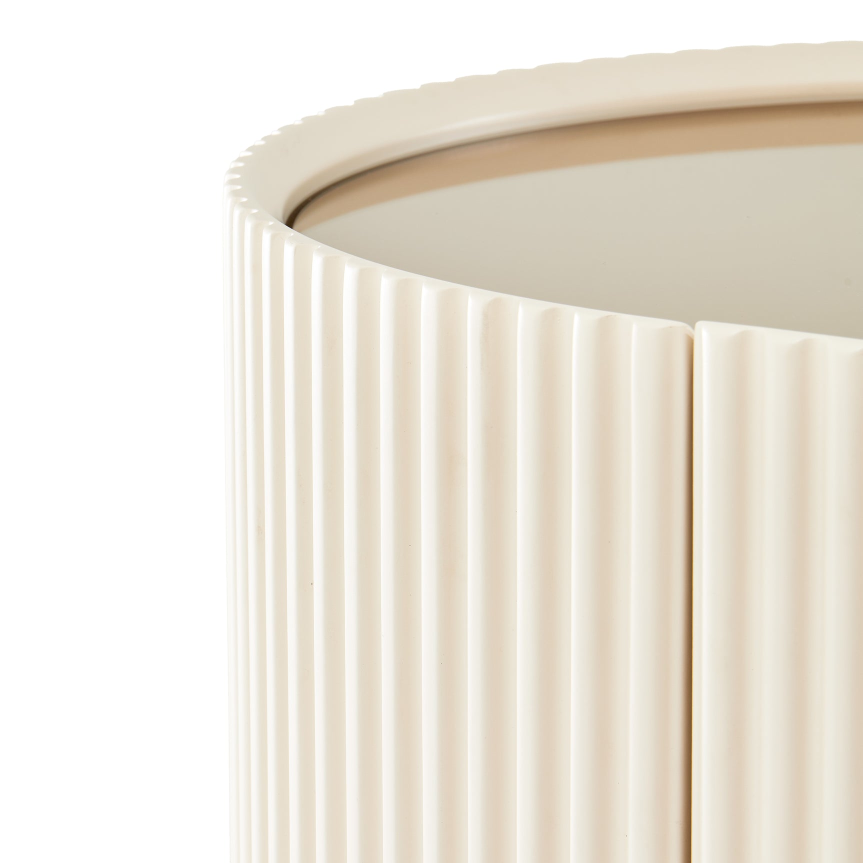 Lisbon Silken Matte Cream Console Table