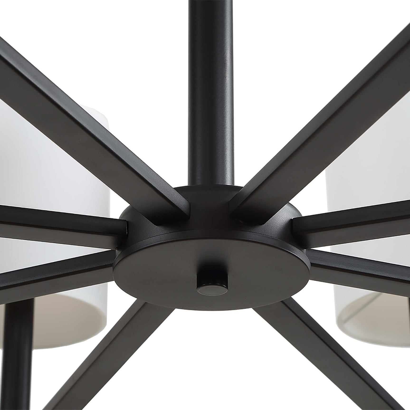 Faiyam Bronze/White 8 Light Rattan Chandelier