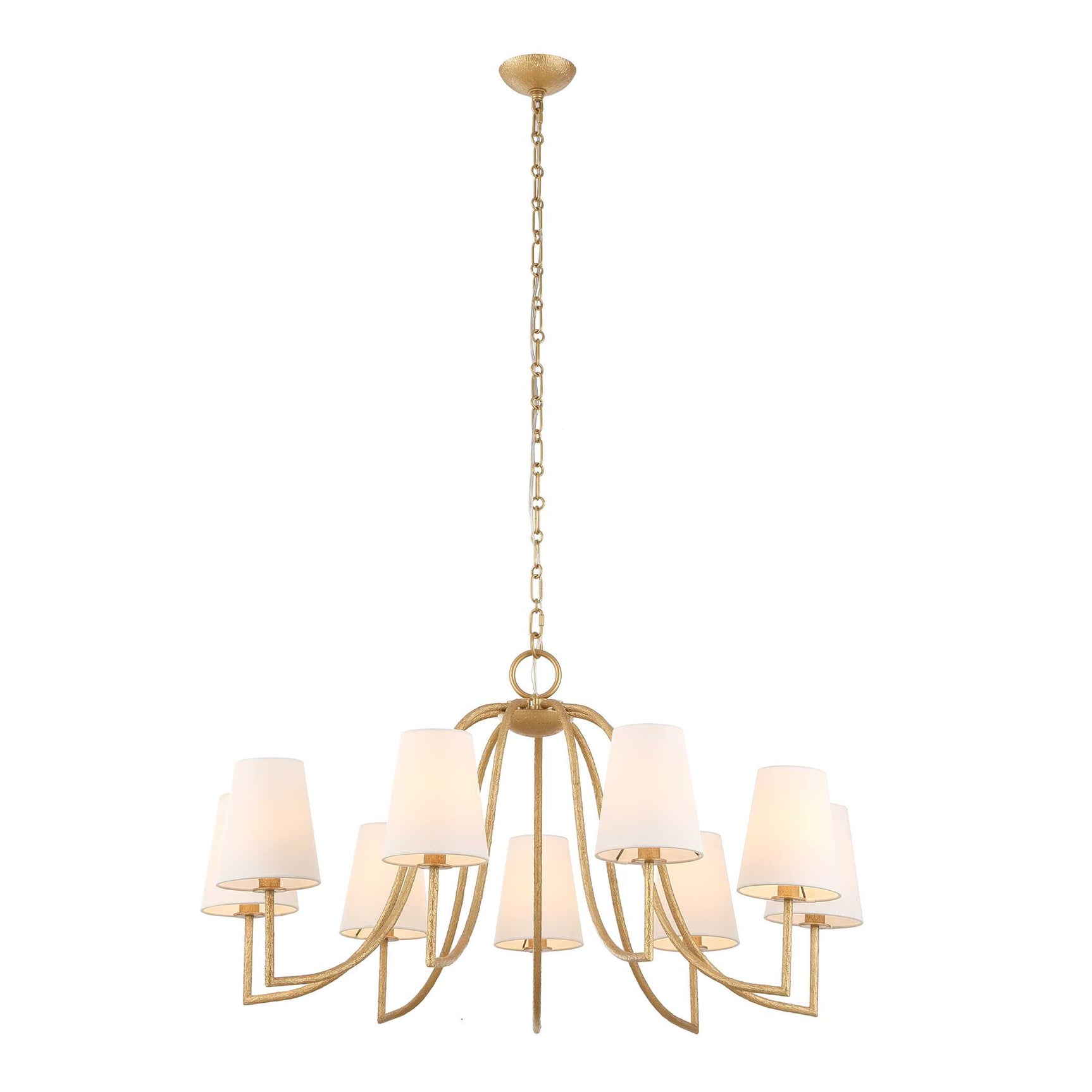 Seville Gold 9 Light Chandelier