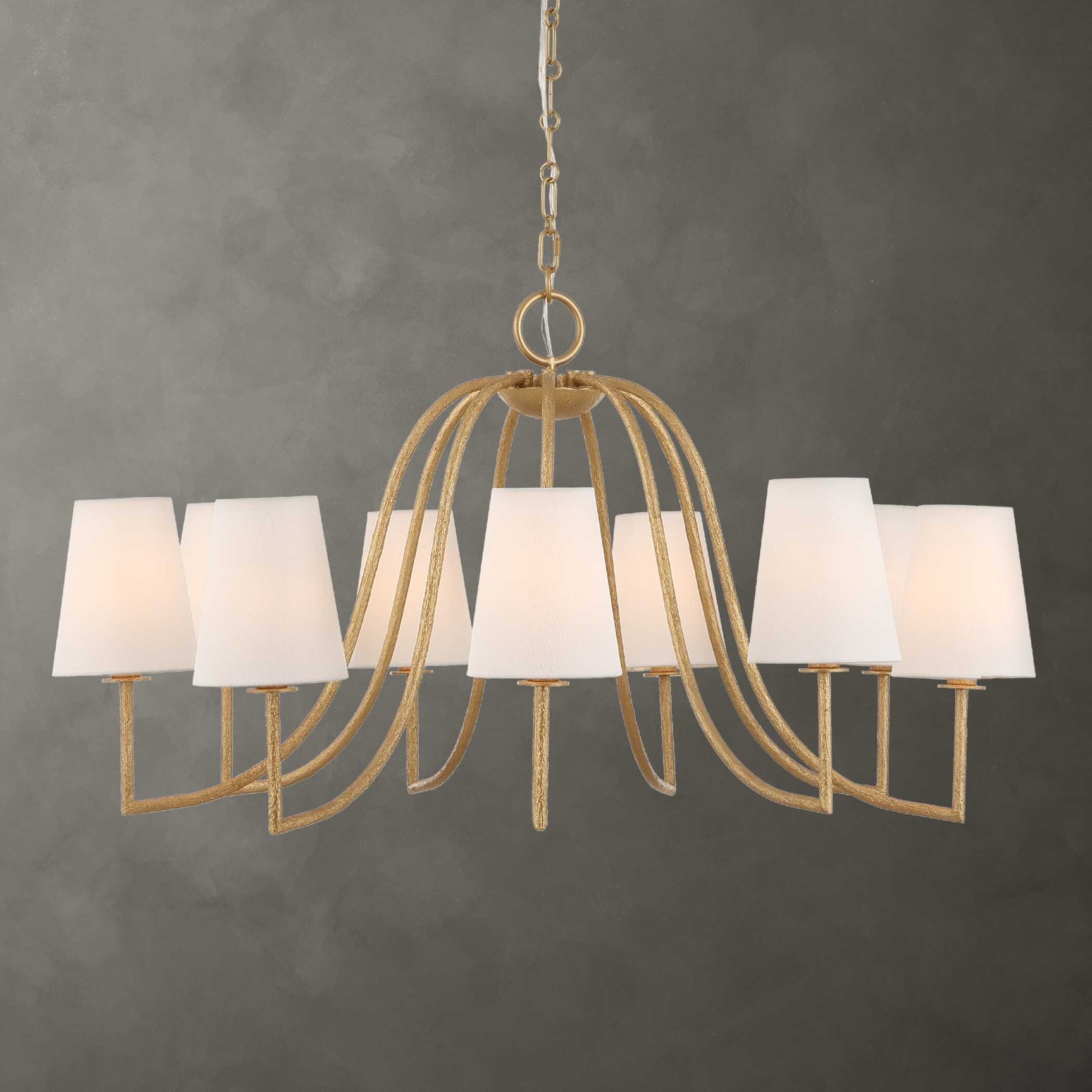 Seville Gold 9 Light Chandelier