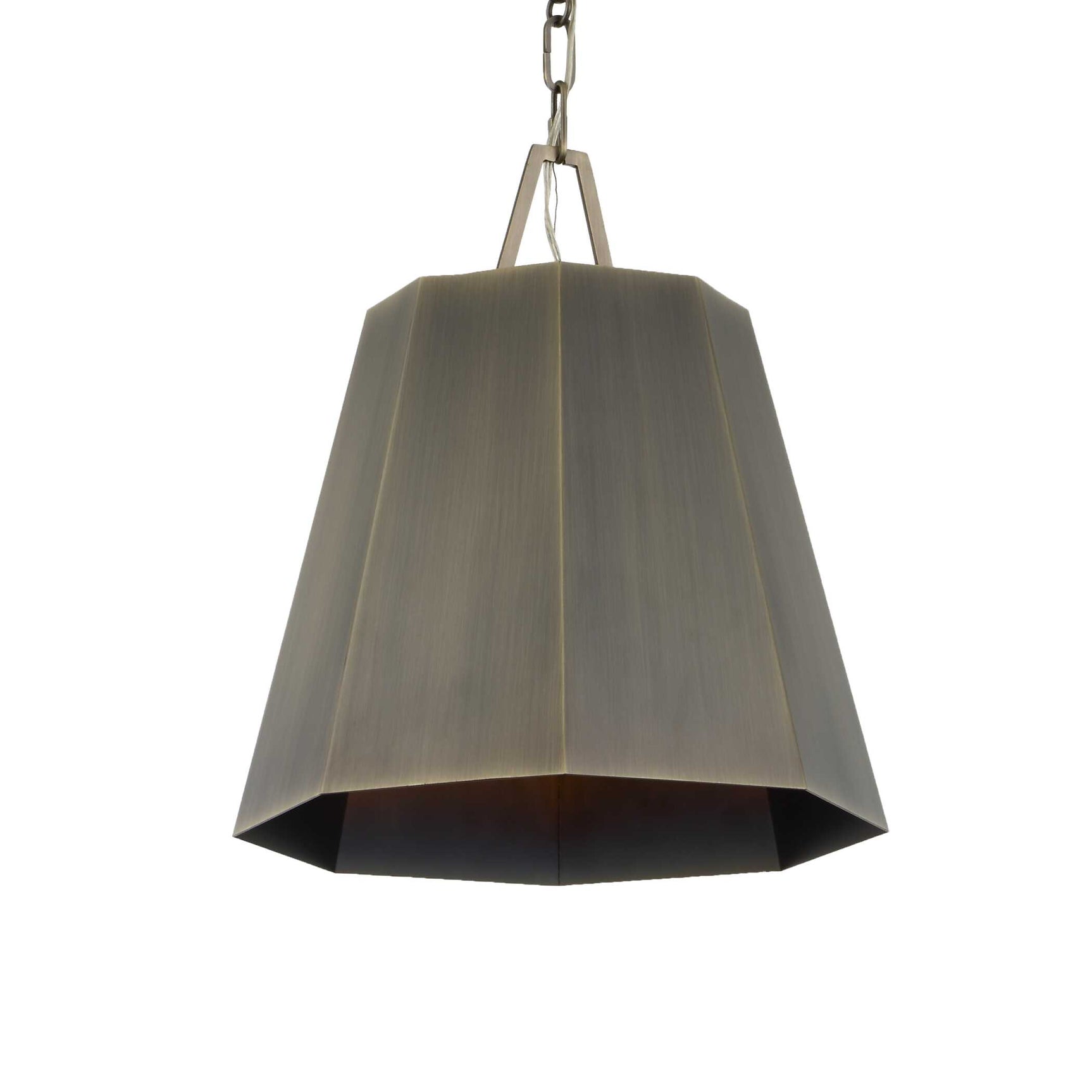 Granada Brass 1 Light Hexagon Pendant