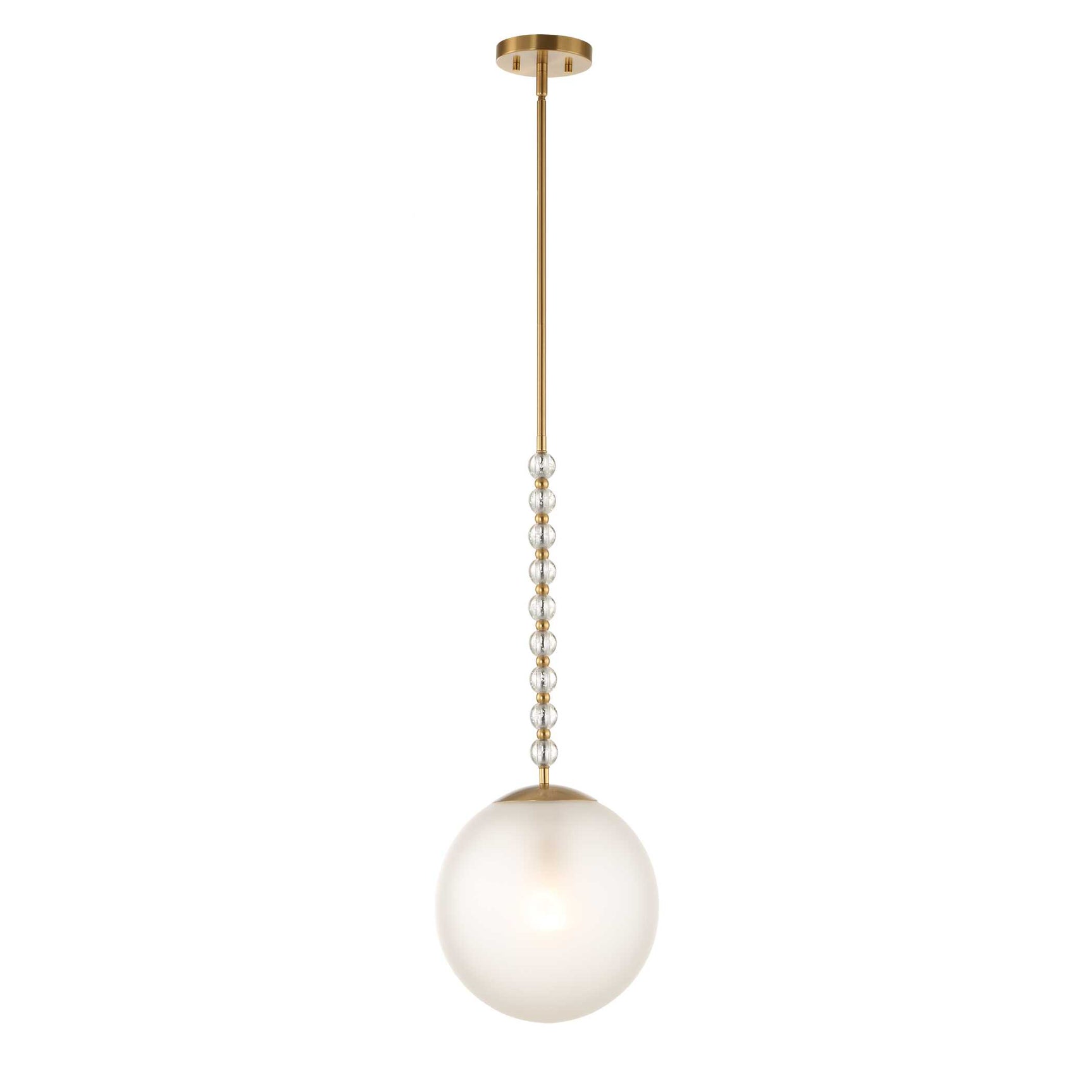 Ripple Frost 1 Light Glass Pendant