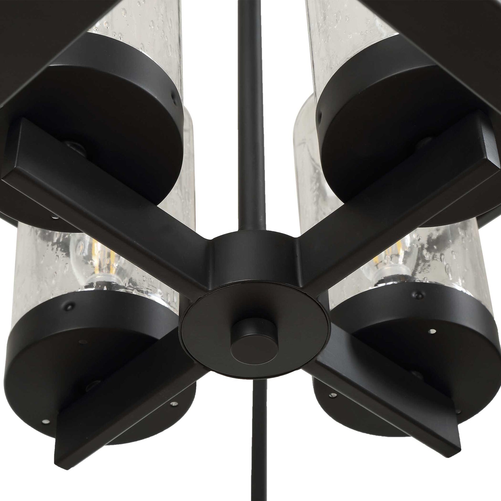 Evanston Black 4 Light Indoor-Outdoor Pendant