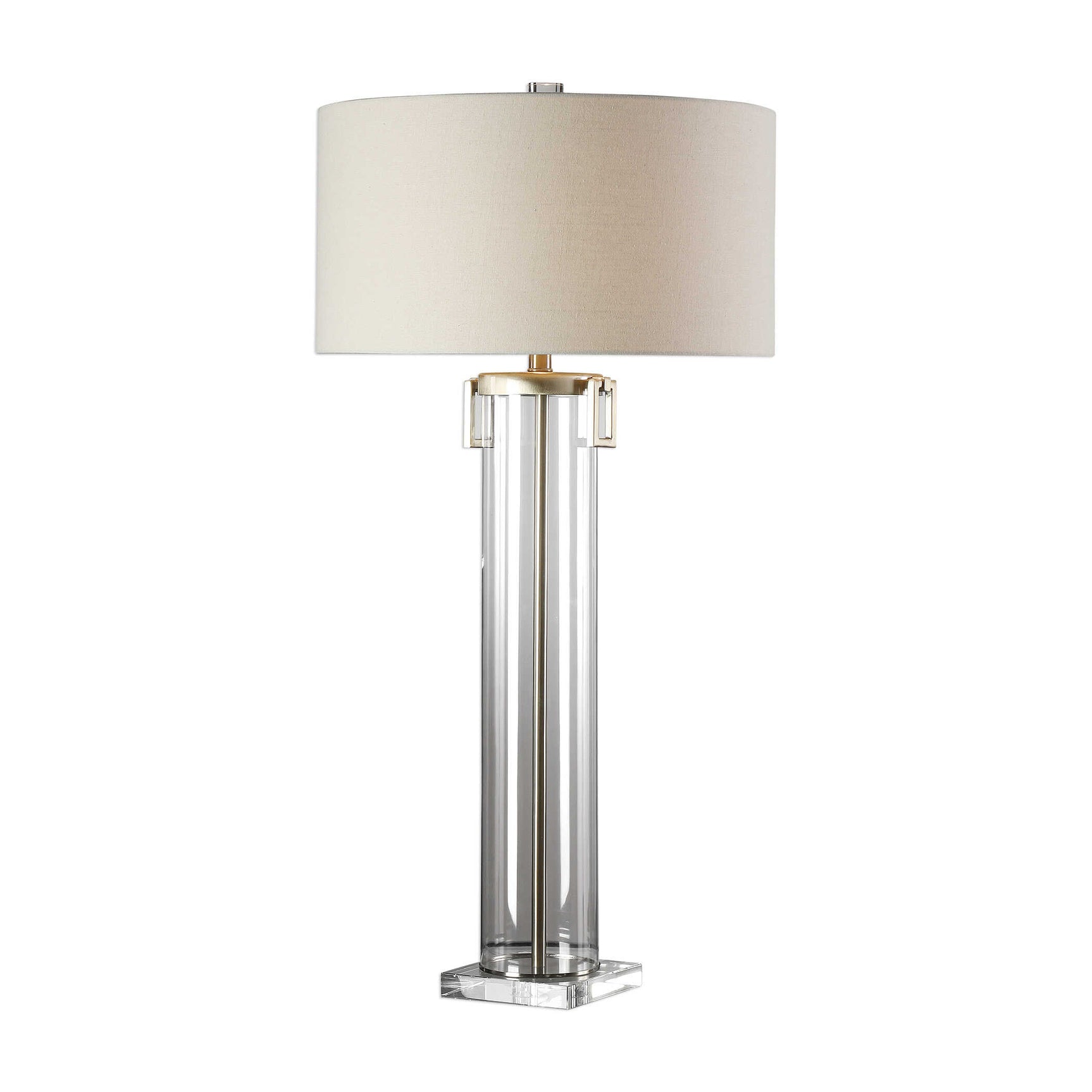 Monette Nickel Tall Cylinder Lamp