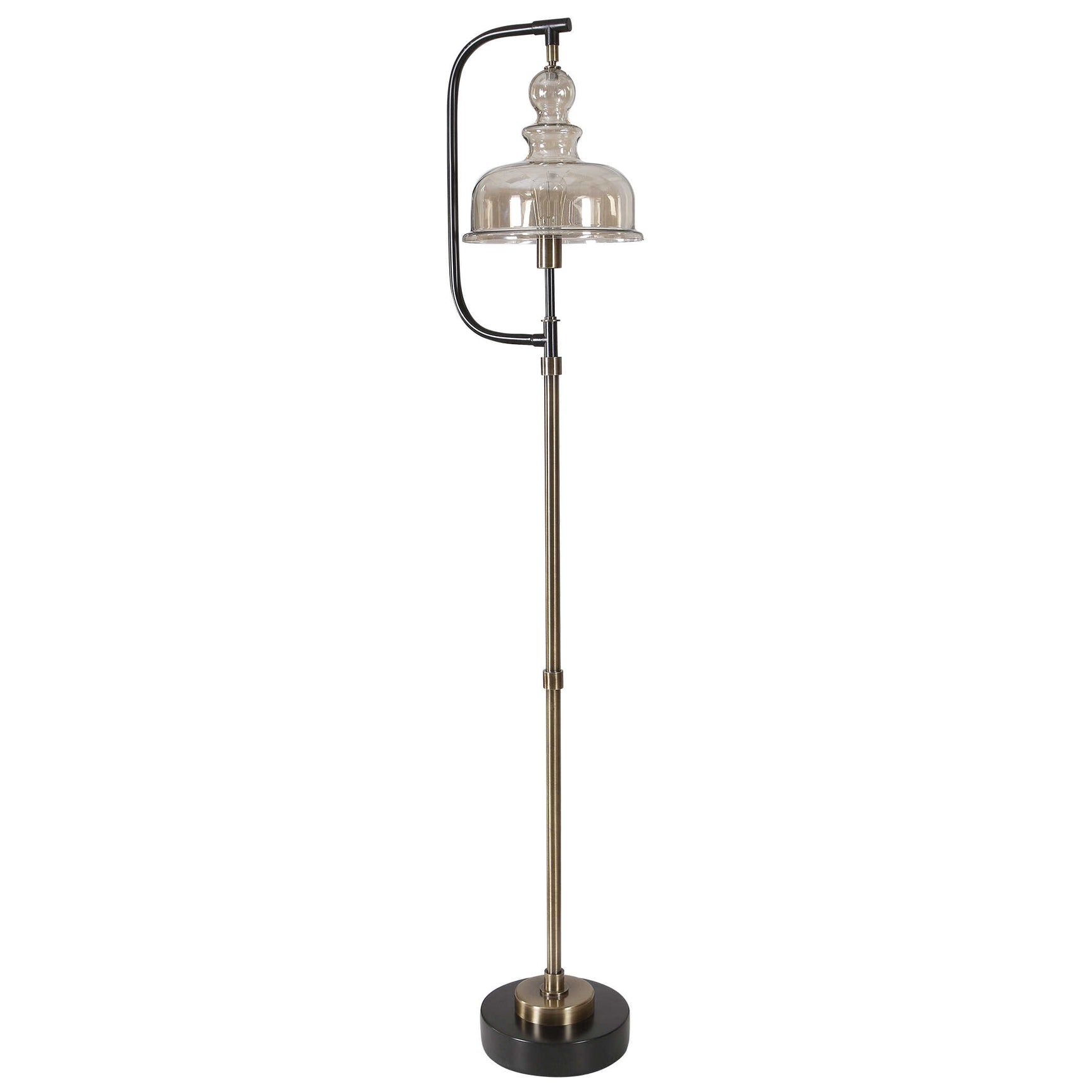 Elieser Brass/Bronze Industrial Floor Lamp
