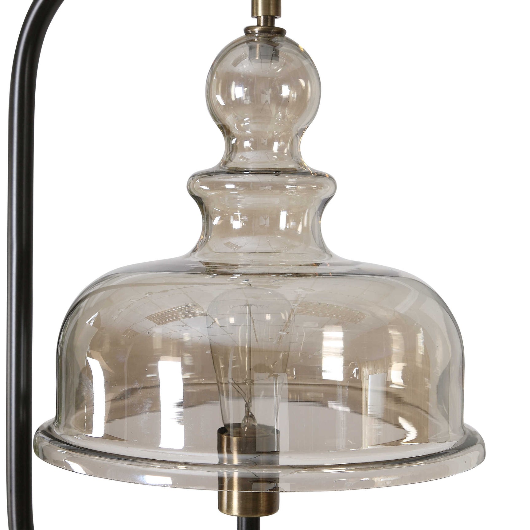 Elieser Brass/Bronze Industrial Floor Lamp