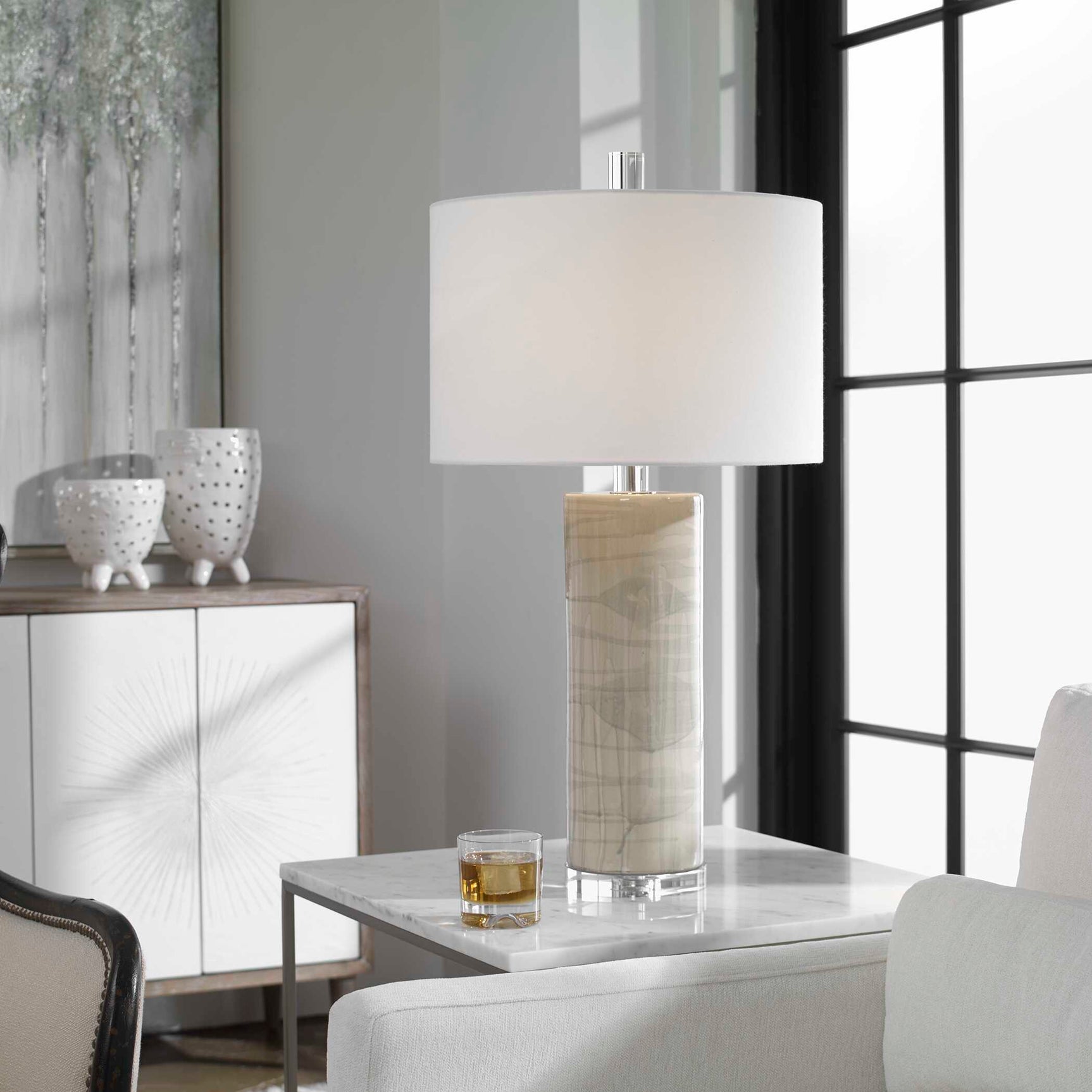 Zesiro Brown Modern Table Lamp