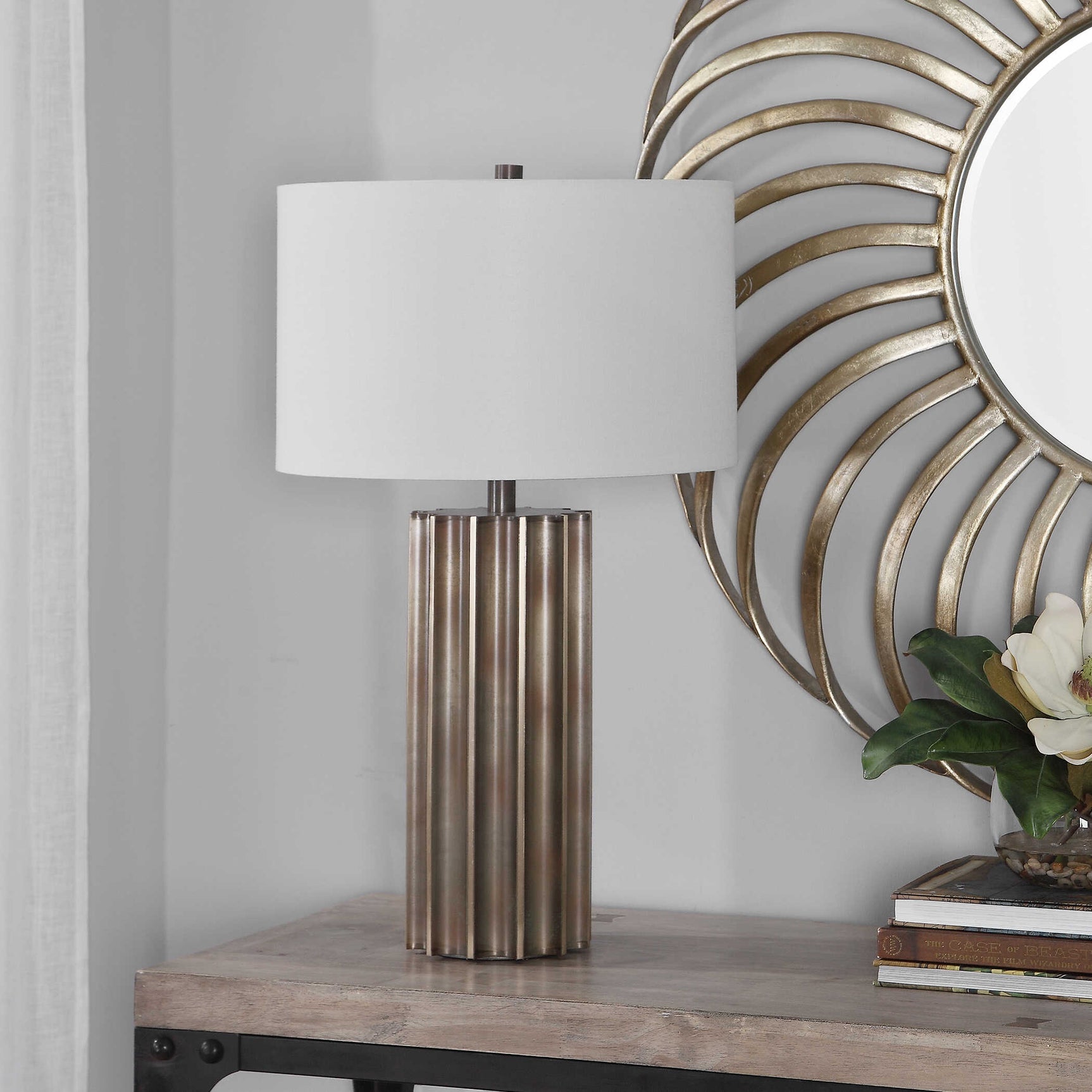 Khalio Gunmetal Table Lamp