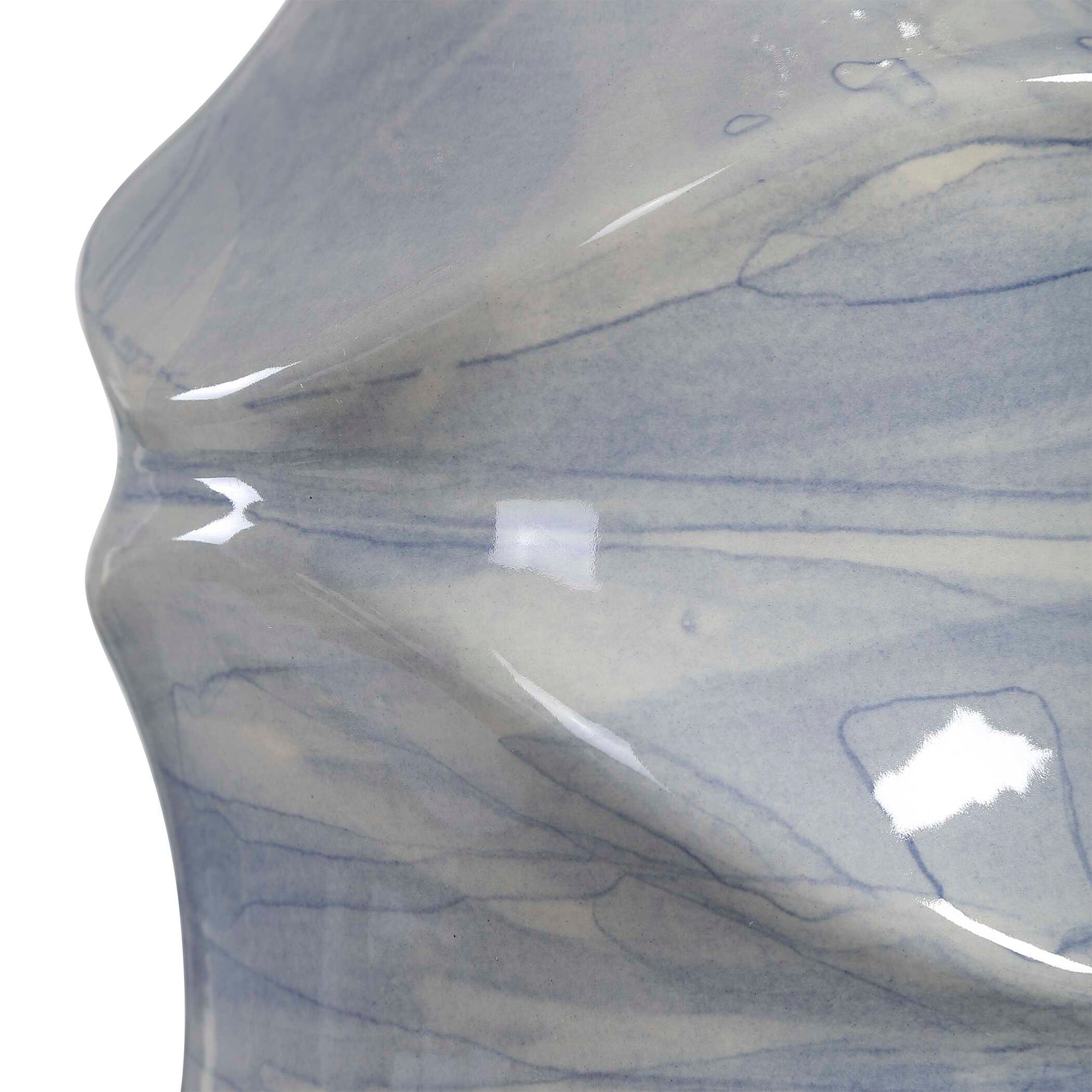 Waves Blue/White Table Lamp