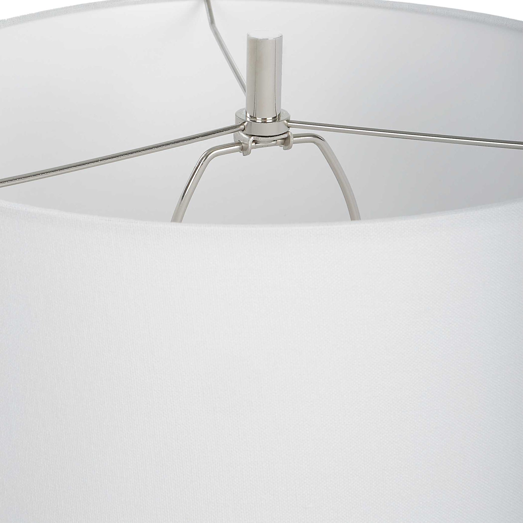 Bandeau Black/White Banded Stone Table Lamp