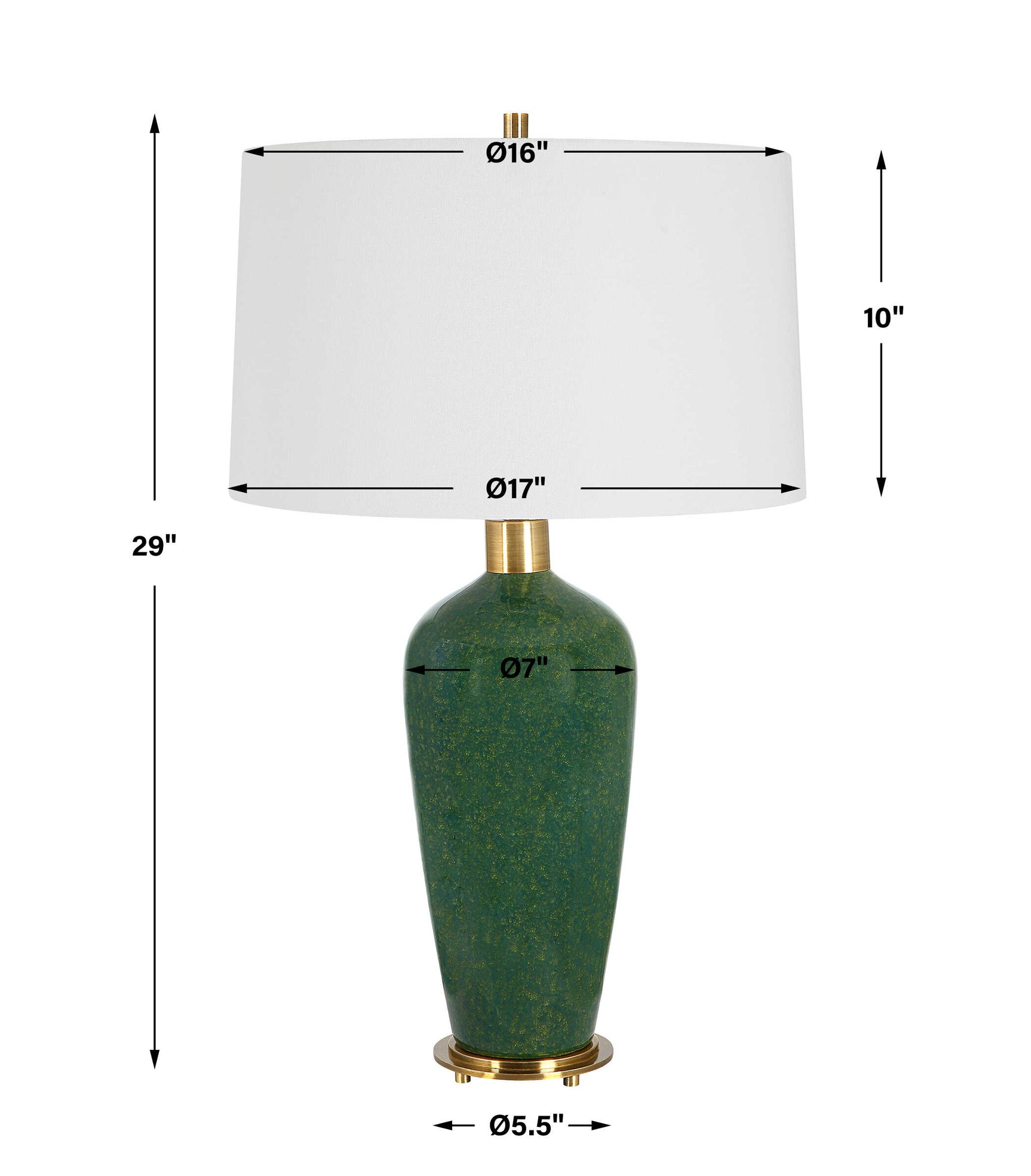 Verdell Green Table Lamp