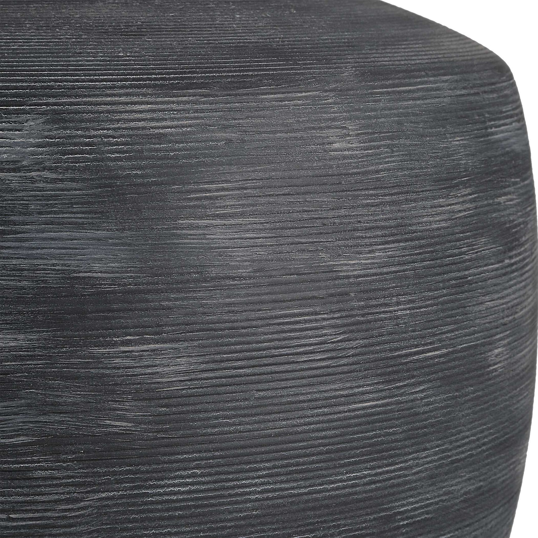 Graphite Black Ribbed Table Lamp
