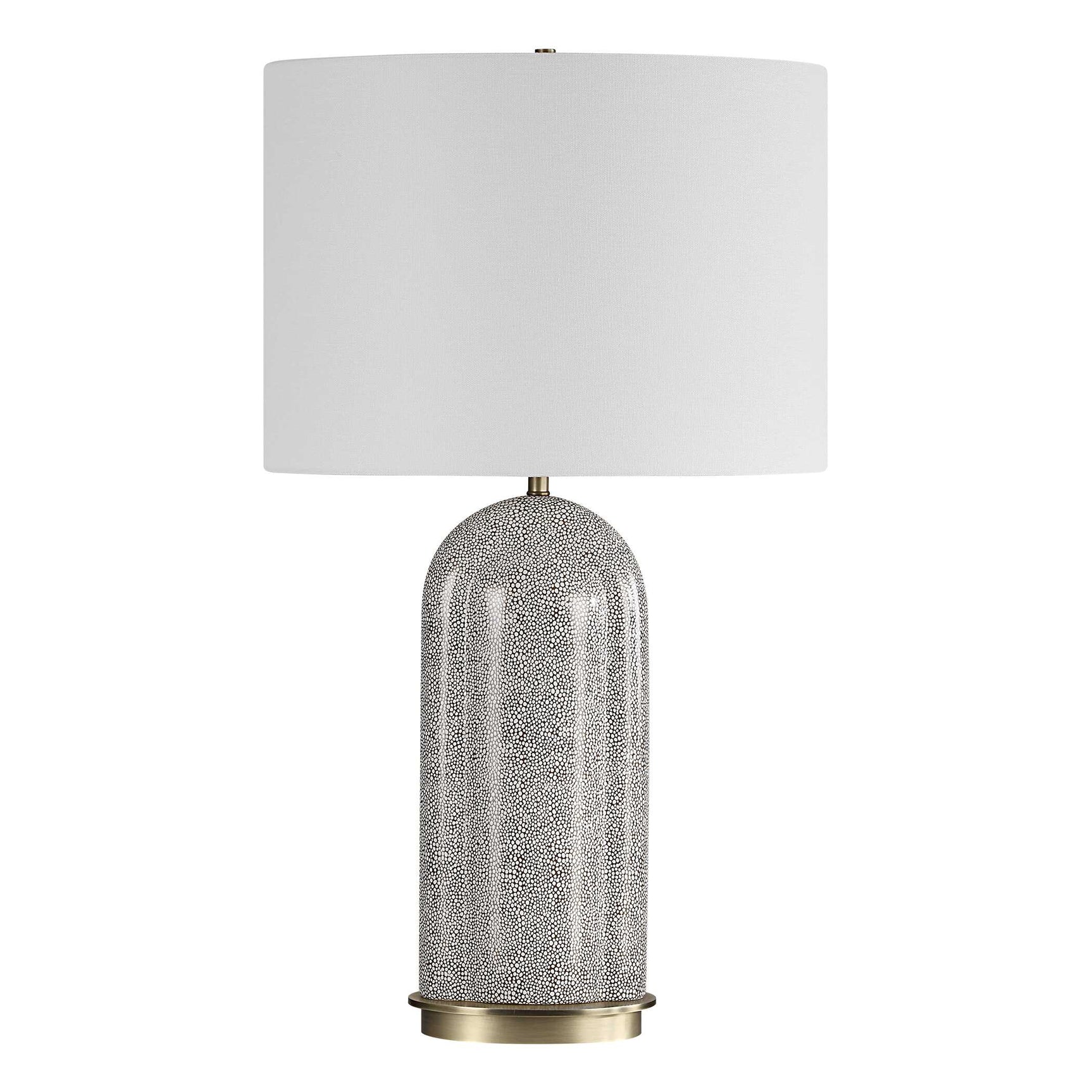 Dapple Brown/White Table Lamp