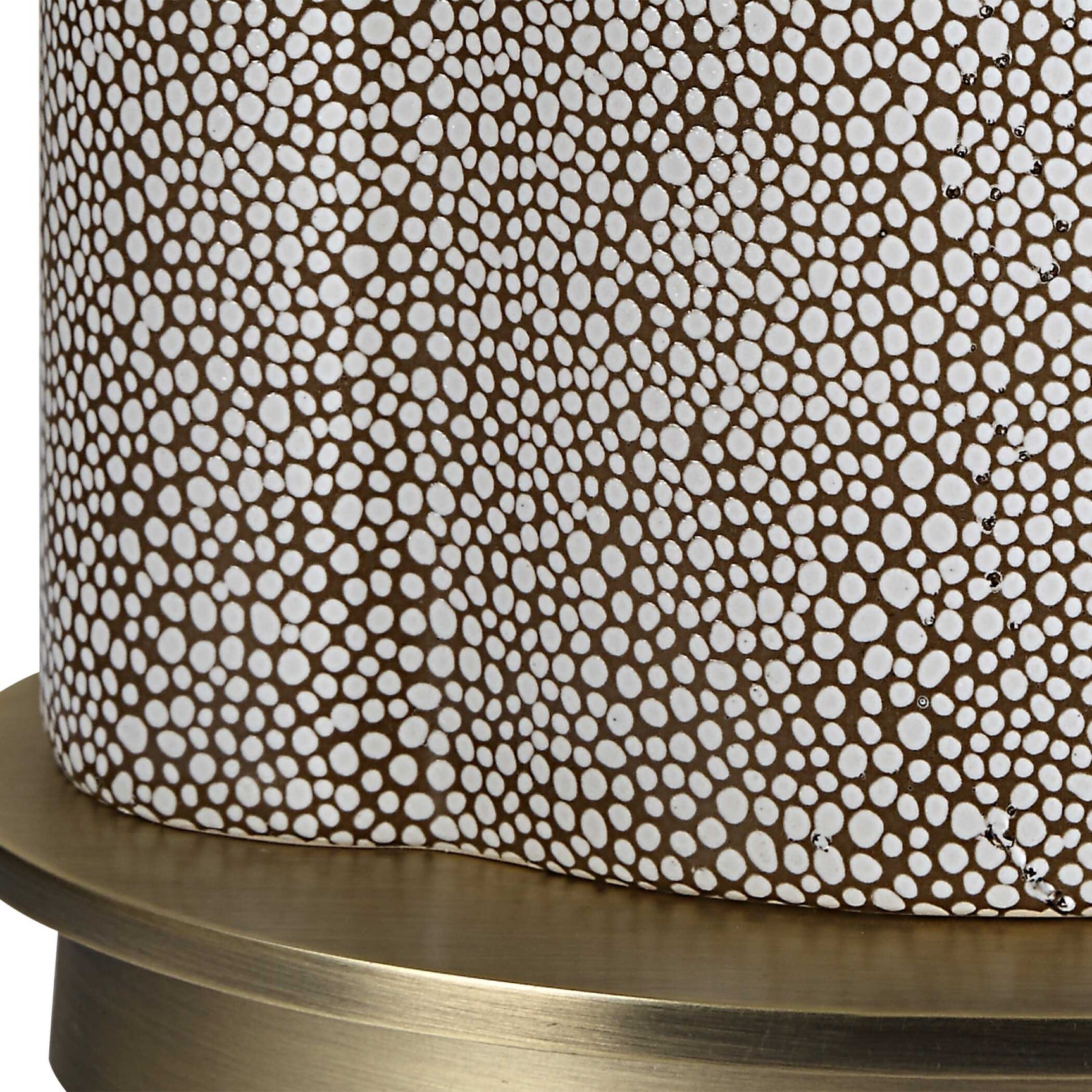 Dapple Brown/White Table Lamp