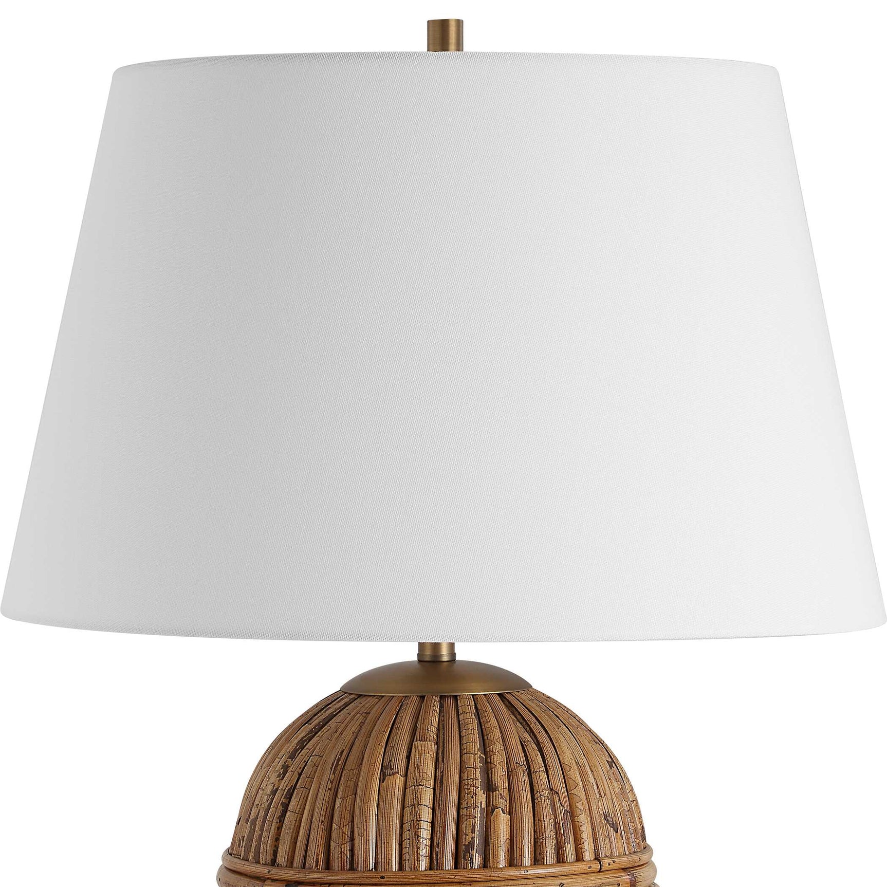 Reed Bronze/Brown Honey Rattan Table Lamp