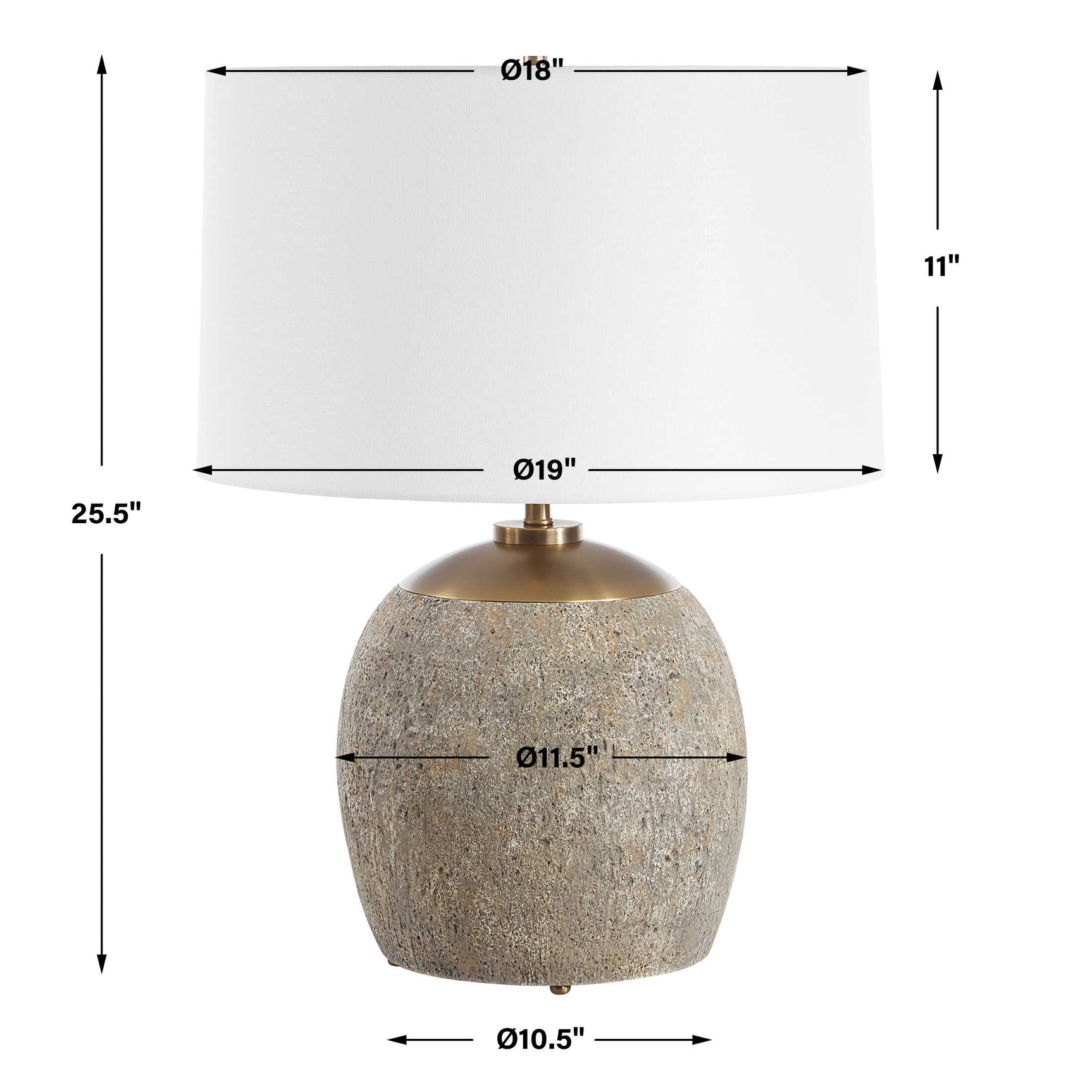 Raylan Brown Textured Table Lamp