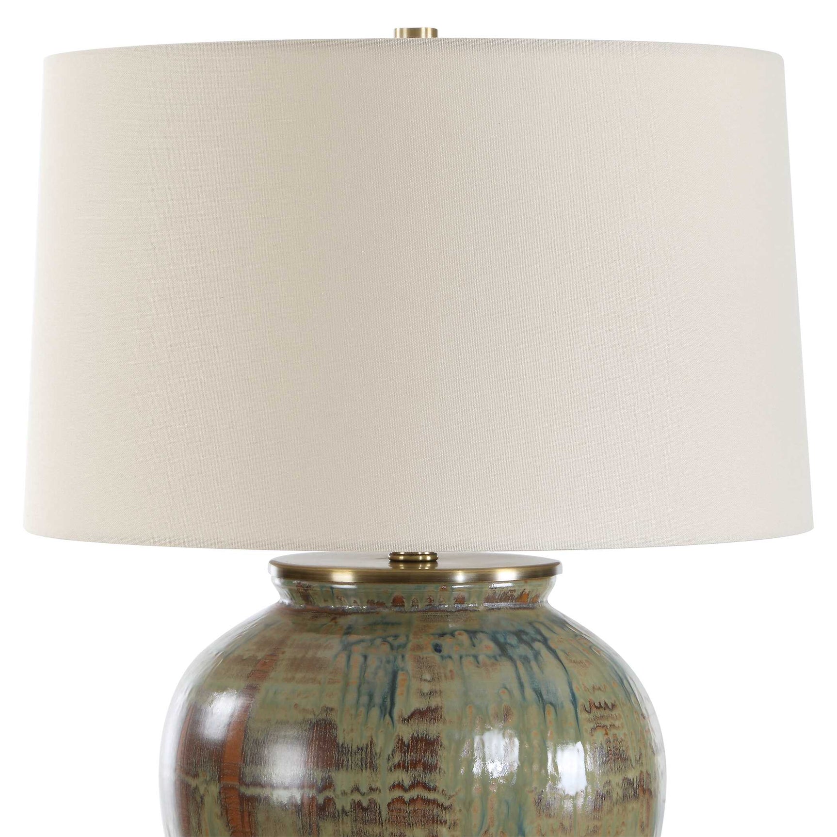 Olisa Brown/Green Table Lamp