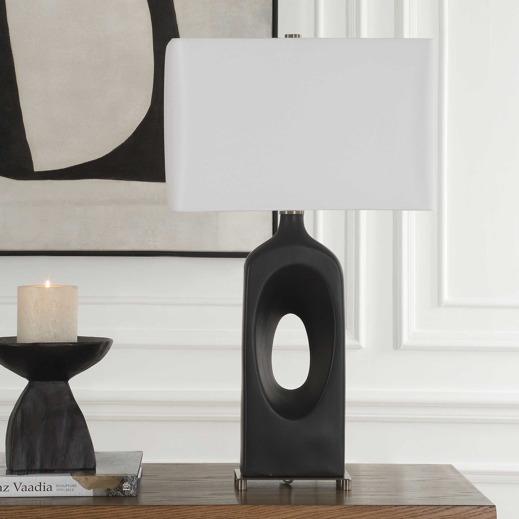 Void Matte Black Table Lamp