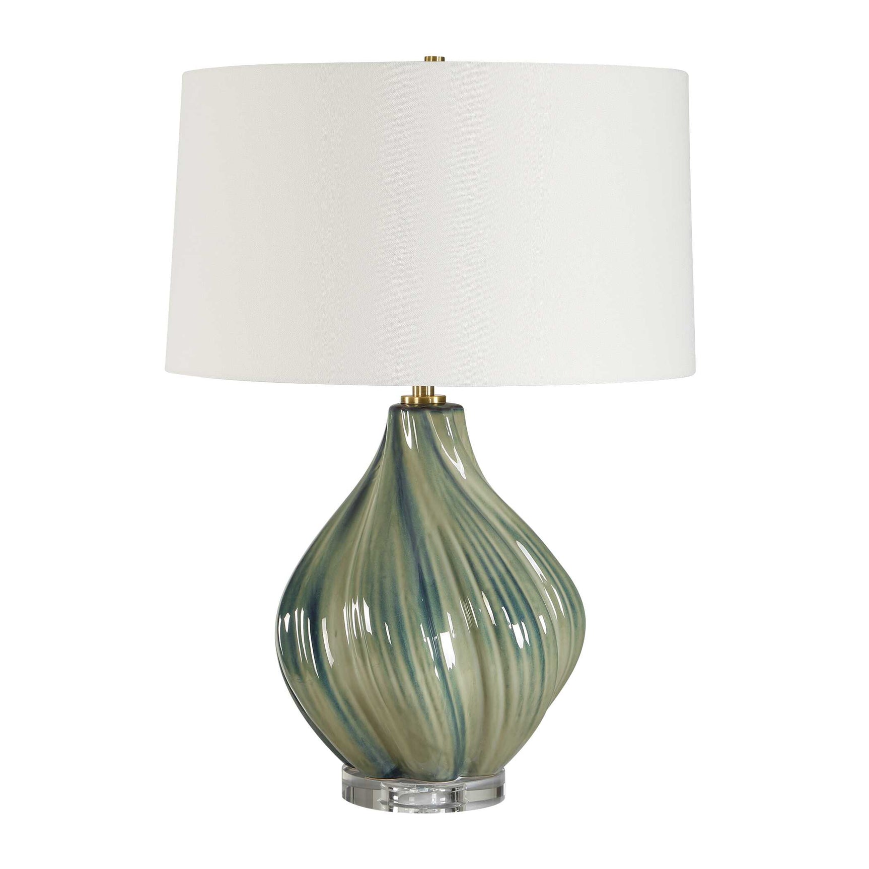 Tausha Green Table Lamp