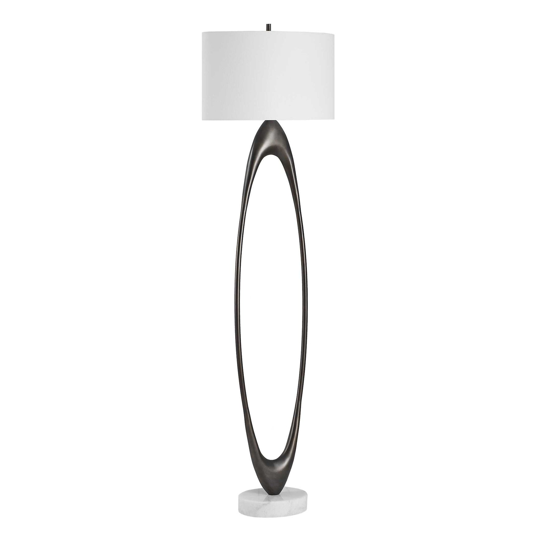 Sonic Bronze Open Oval Floor Lamp