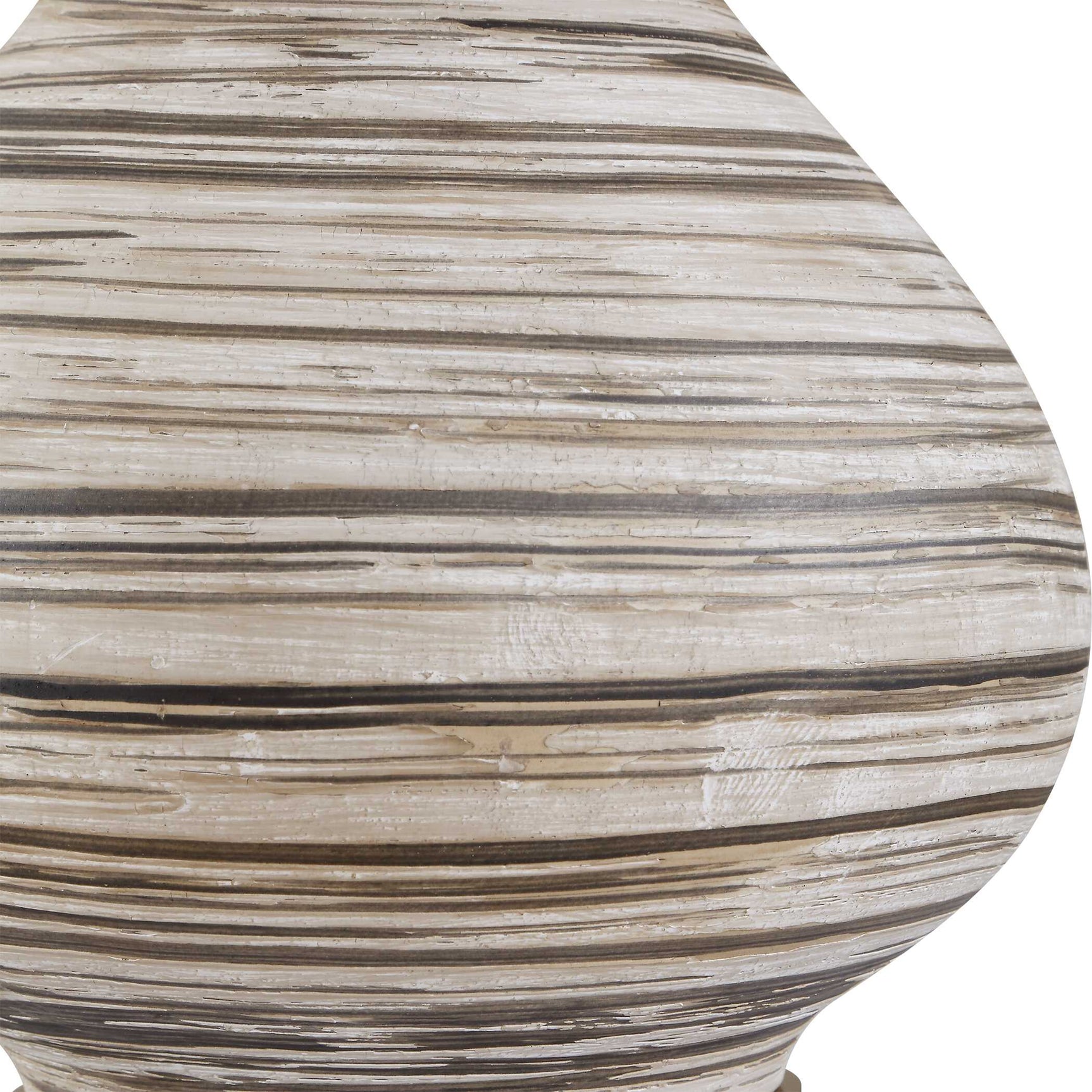 Azura Brown/Gray/White Horizontal Line Table Lamp