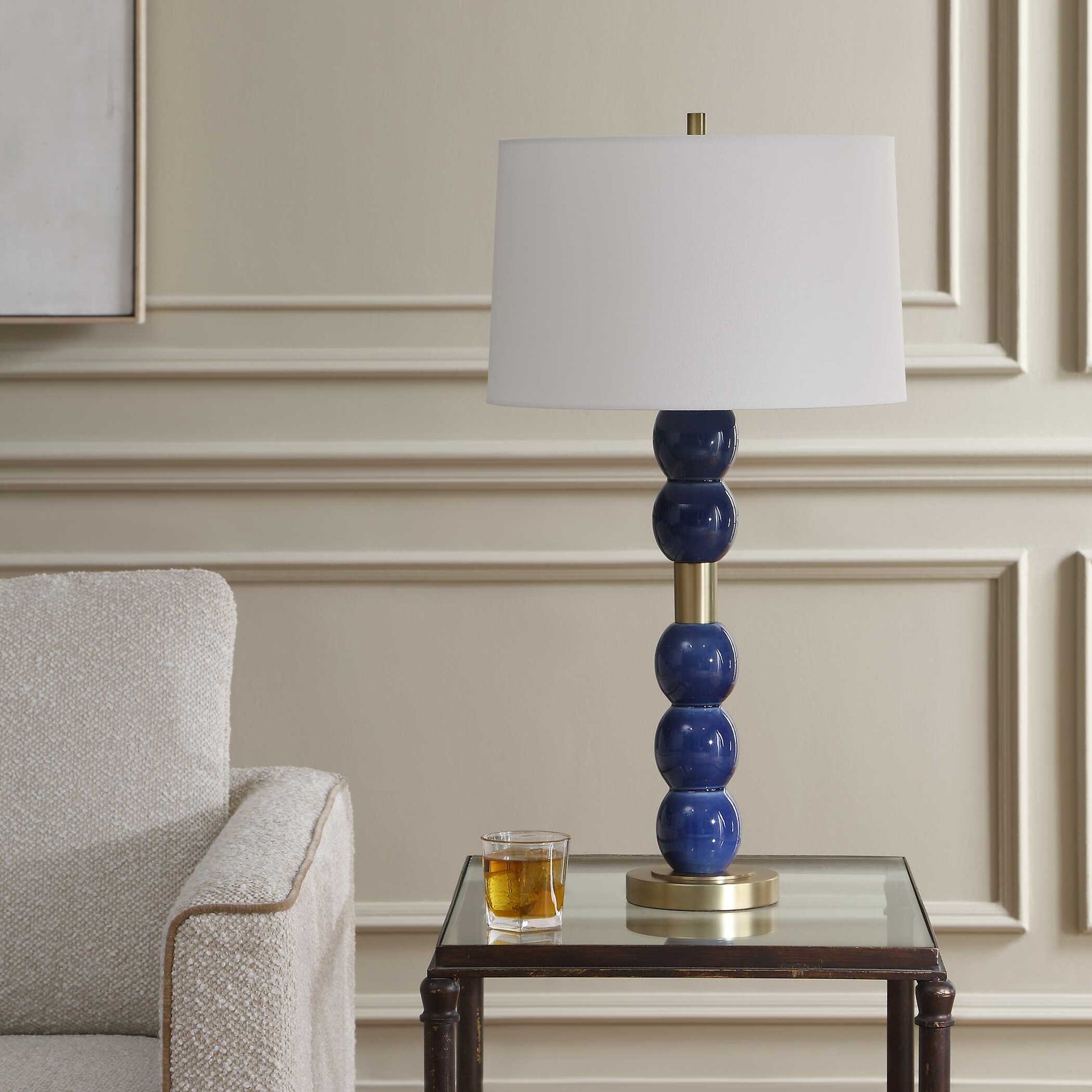 Bellore Blue Glaze Table Lamp