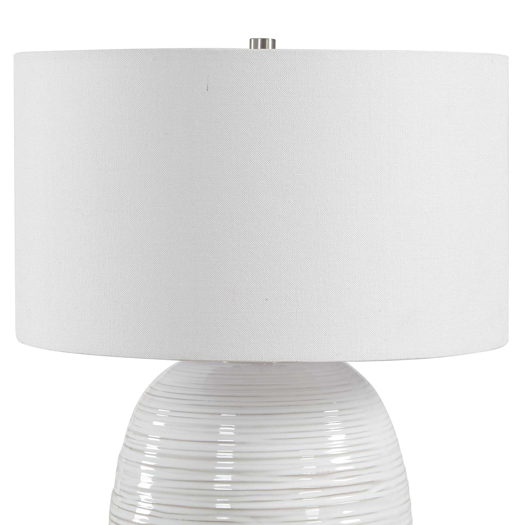 Alkman White Glaze Table Lamp