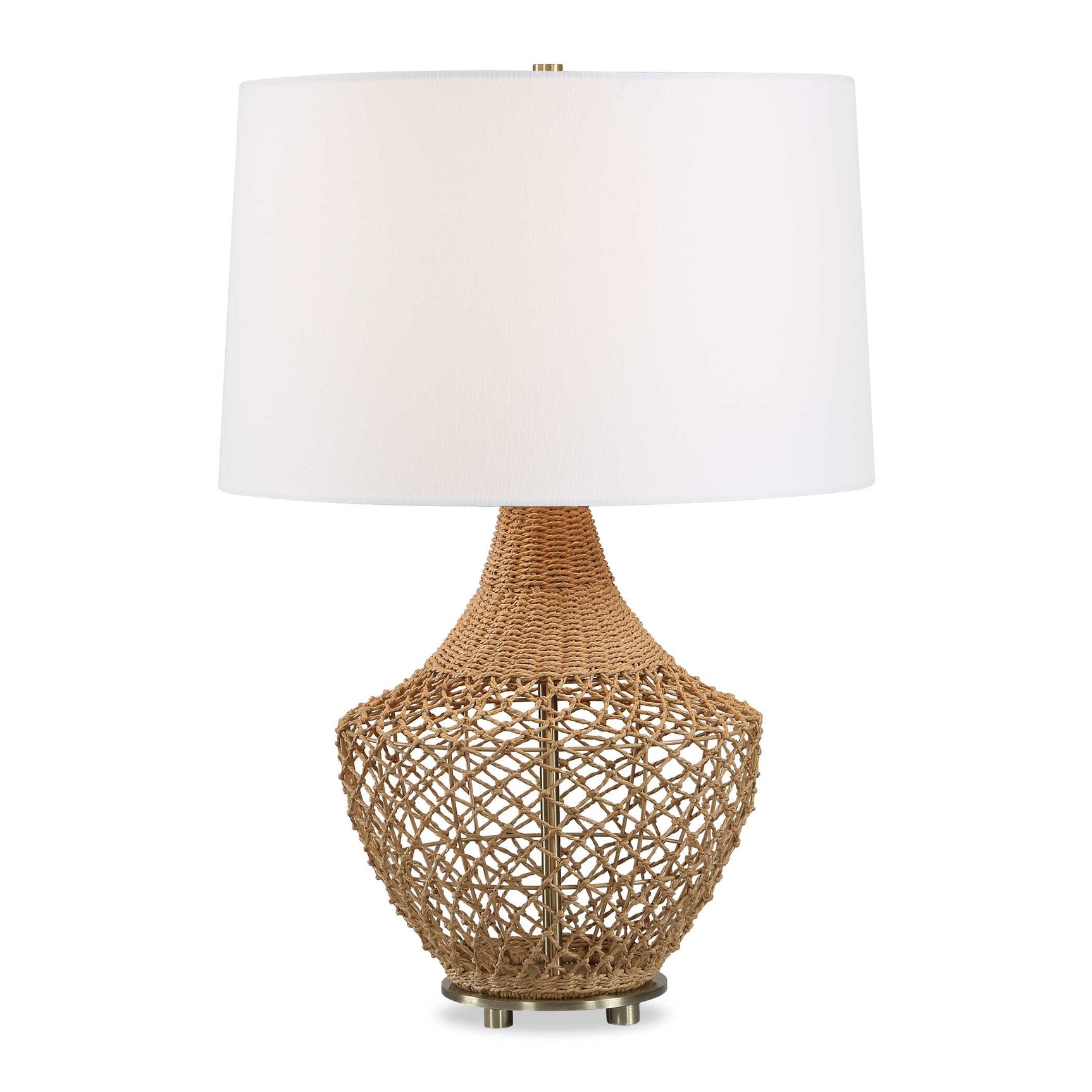 Samori Woodtone Rattan Table Lamp