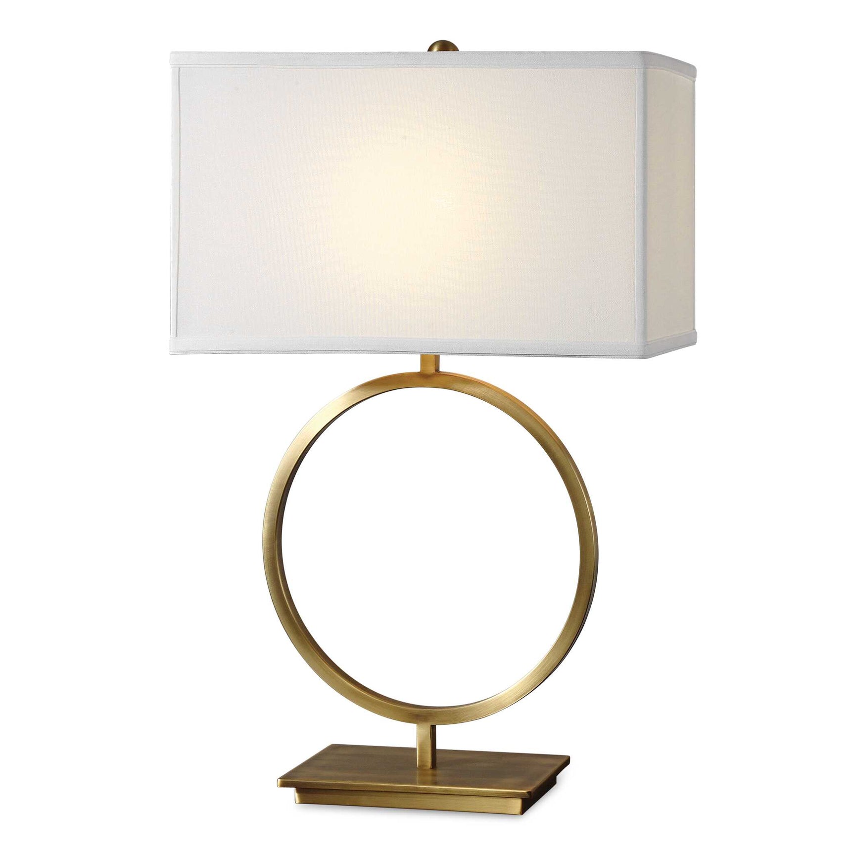 Duara Brass Circle Table Lamp