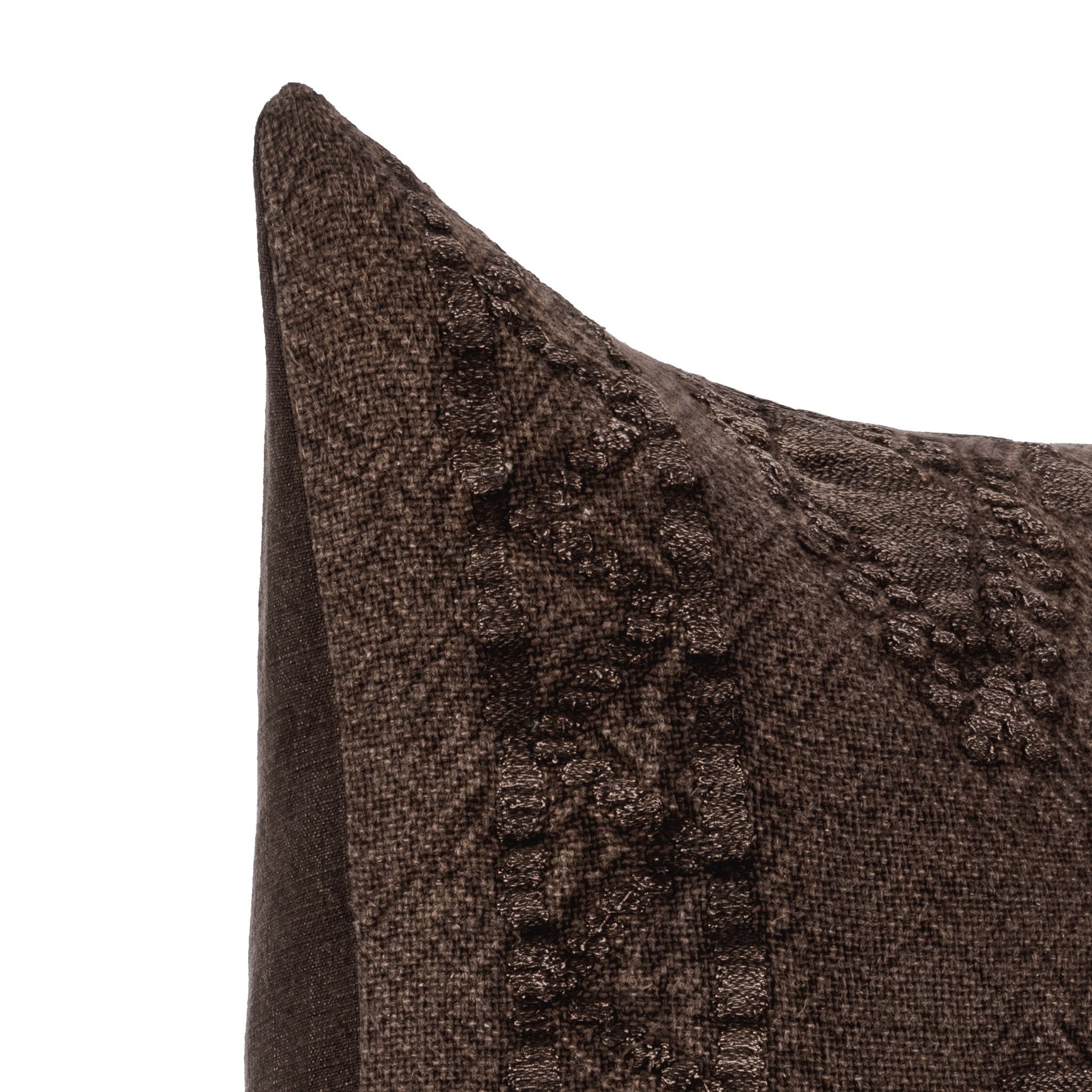 LN Abbey Sierra Brown 22x22 Throw Pillow (Set of 2) - Ornate Home