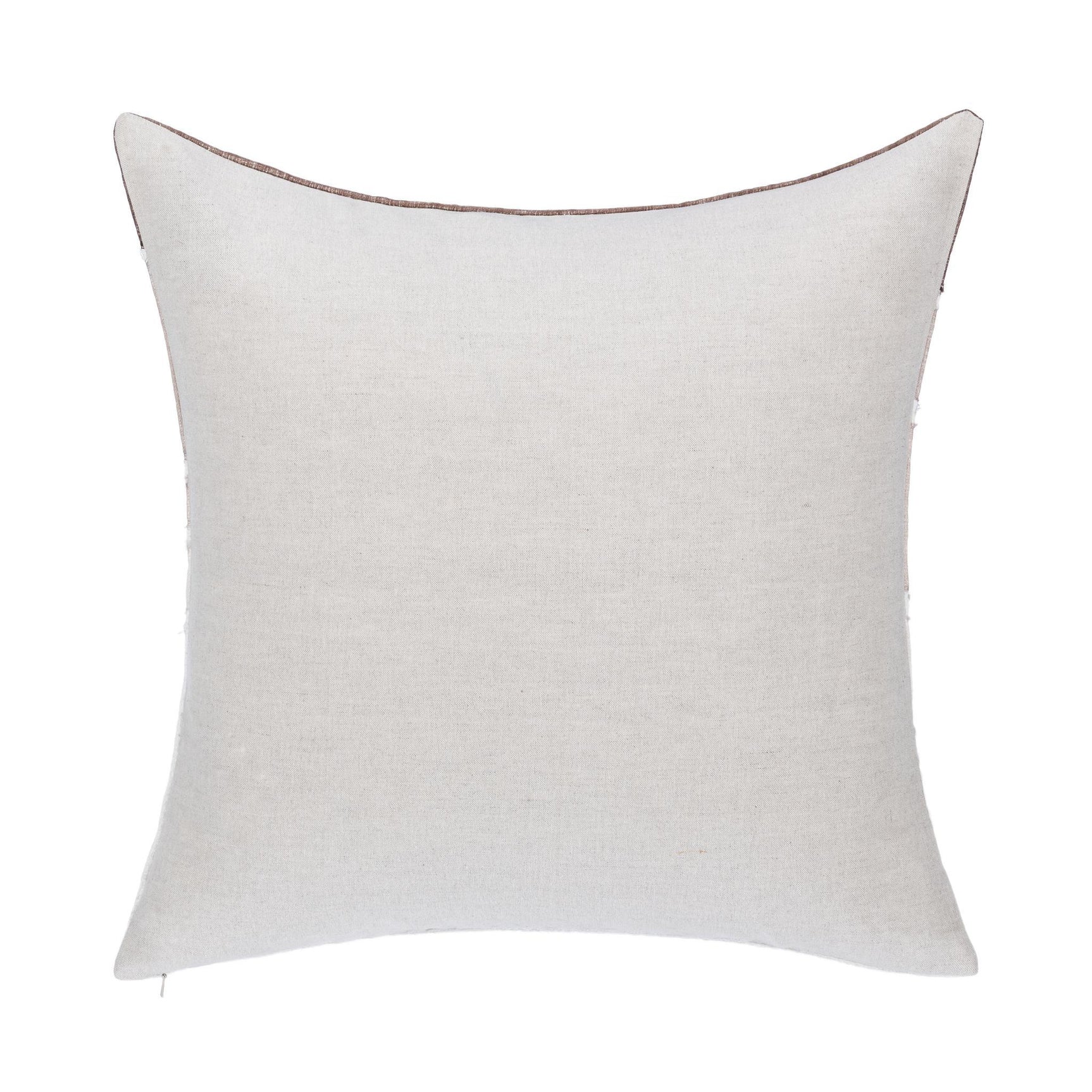 LN Bikram Ivory/Mocha Cream 22x22 Throw Pillow (Set of 2) - Ornate Home