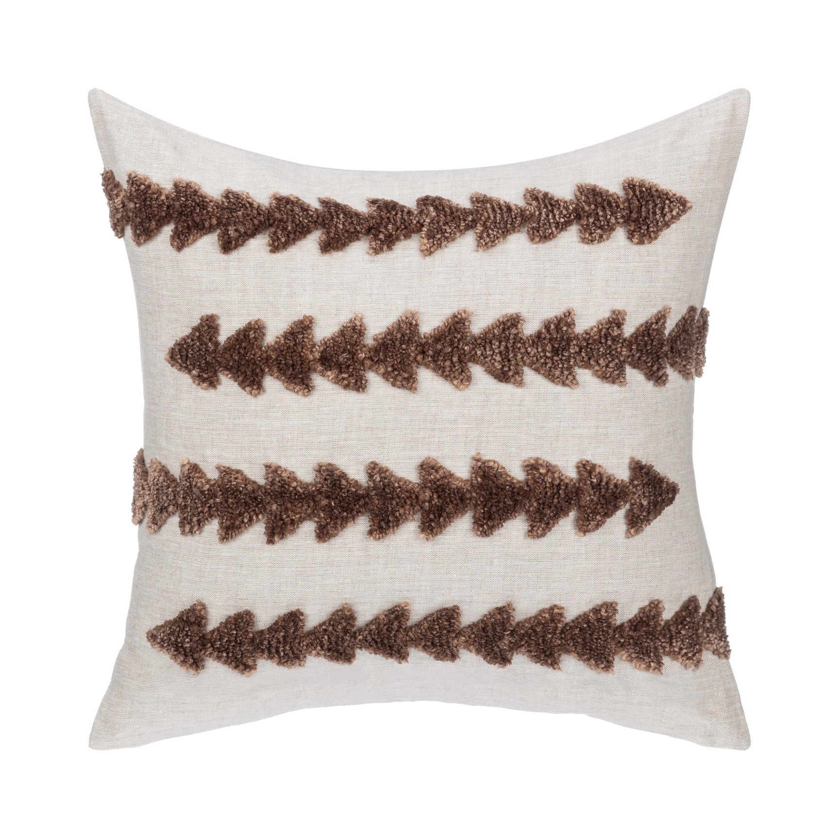 LN Essay Frothed Brown 22x22 Throw Pillow (Set of 2) - Ornate Home