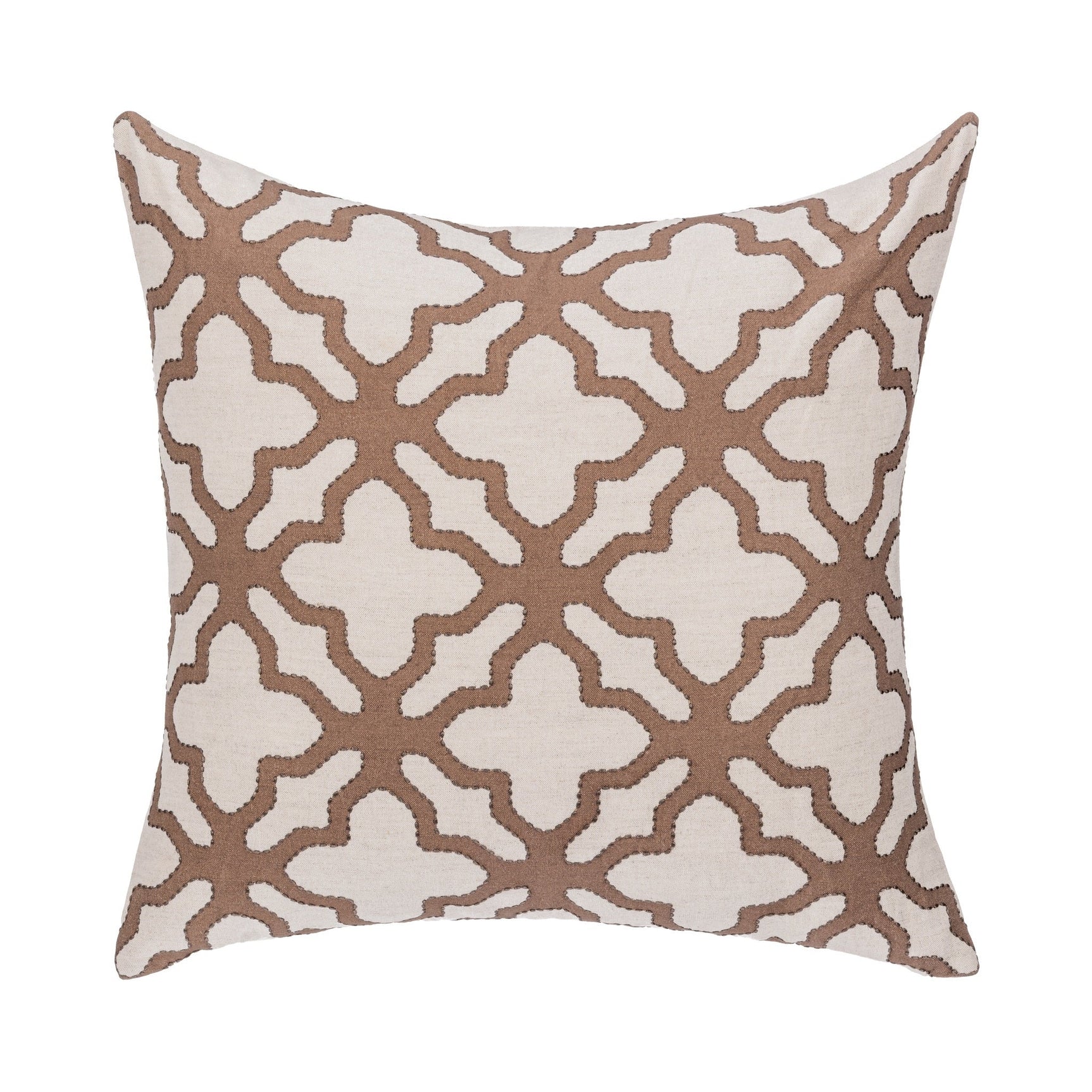 LN Mullan Frothed Brown 22x22 Throw Pillow (Set of 2) - Ornate Home