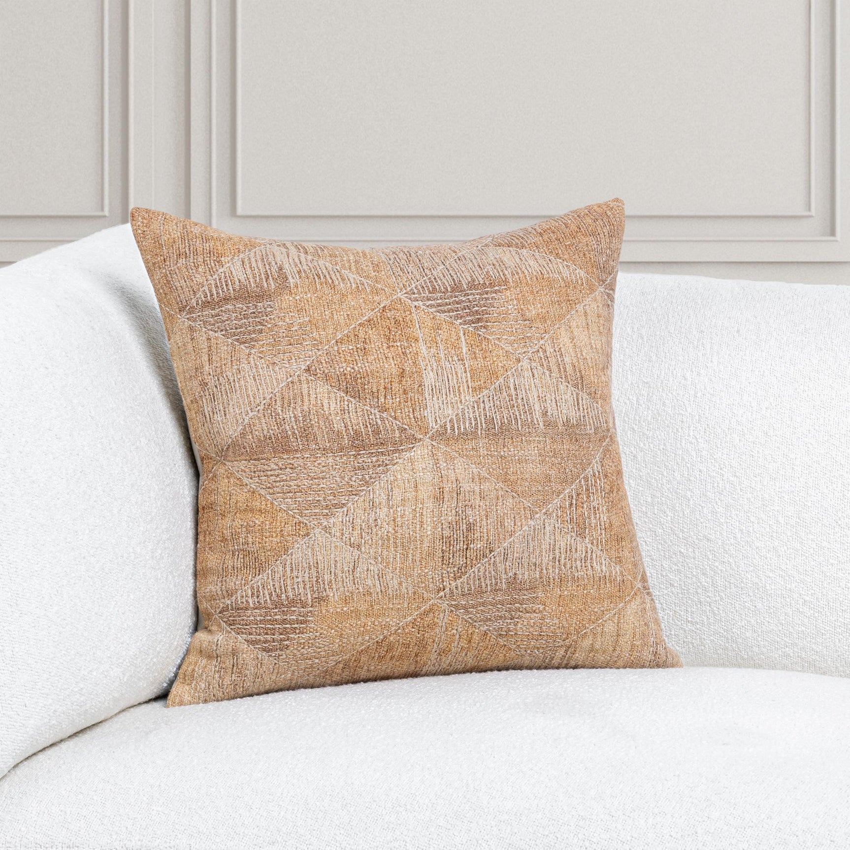 LN Rev Caramel 22x22 Throw Pillow - Ornate Home