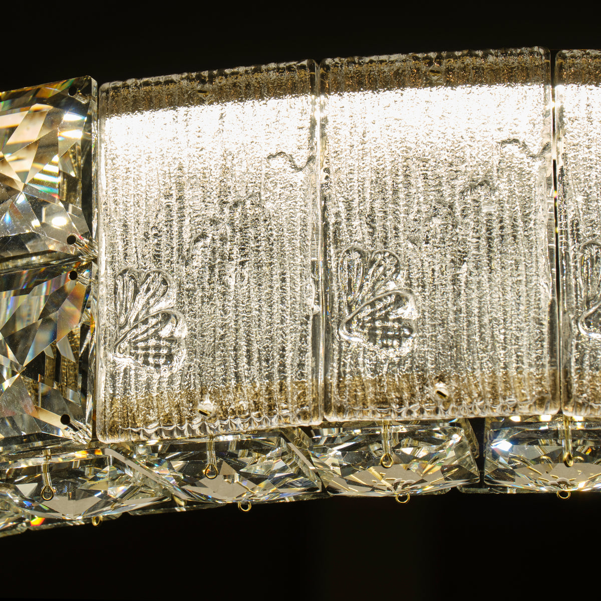 Mina Clear 31" Round Crystal LED Chandelier