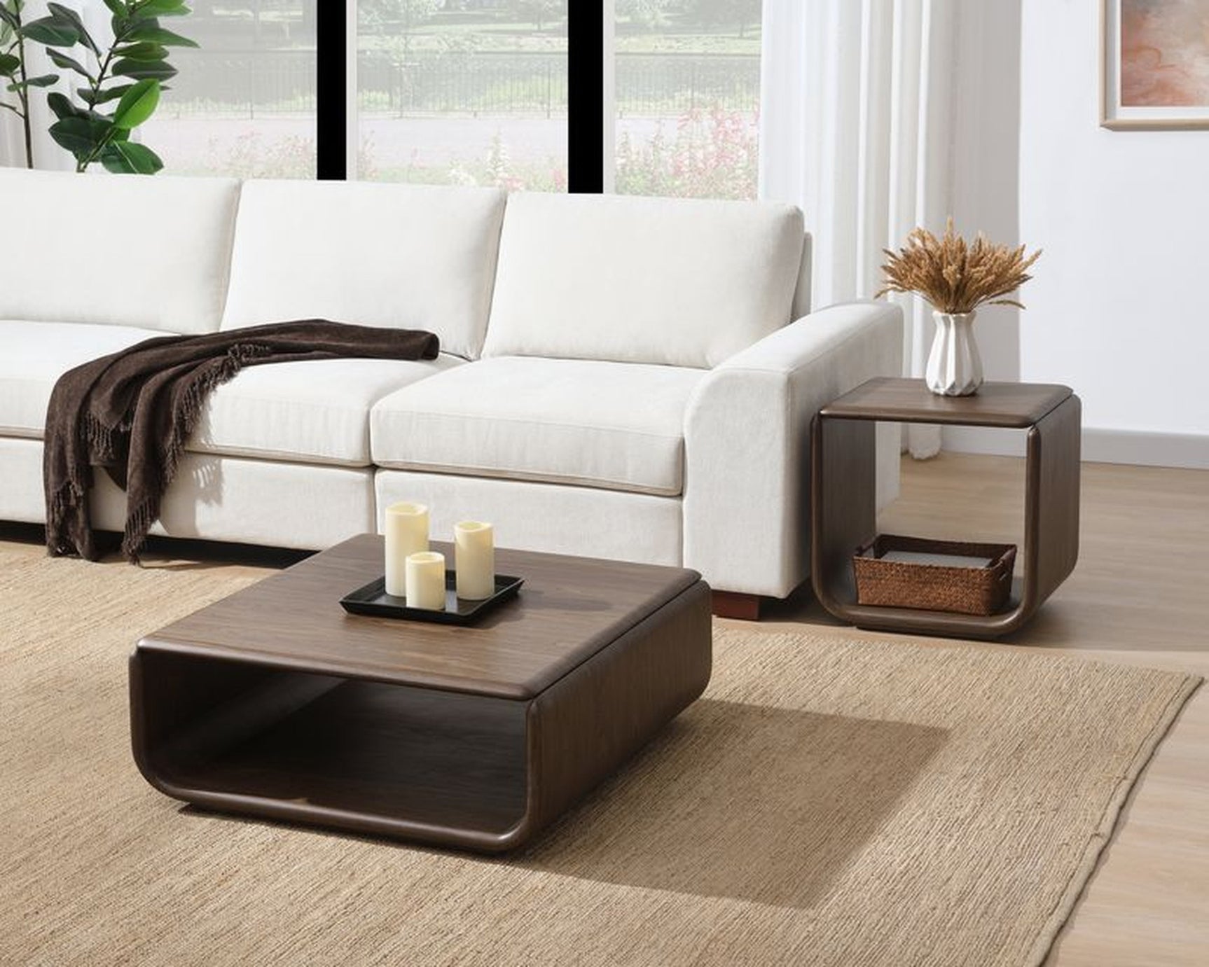 Lanza Dark Walnut End Table