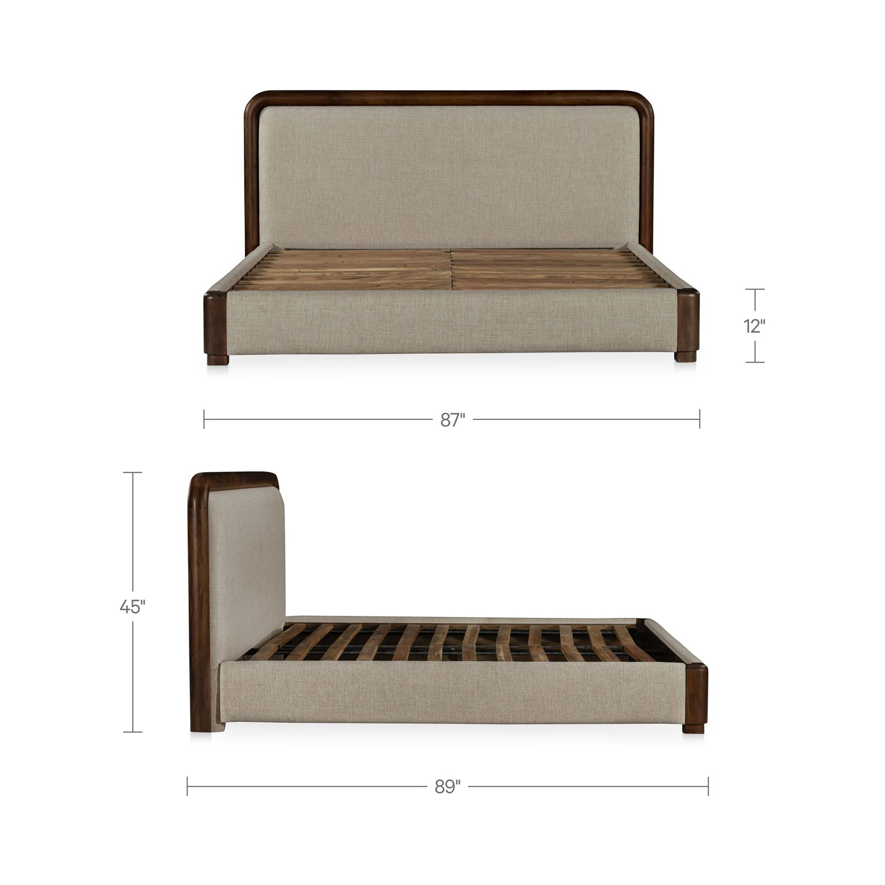 Bower Brown/Dark Brown King Bed