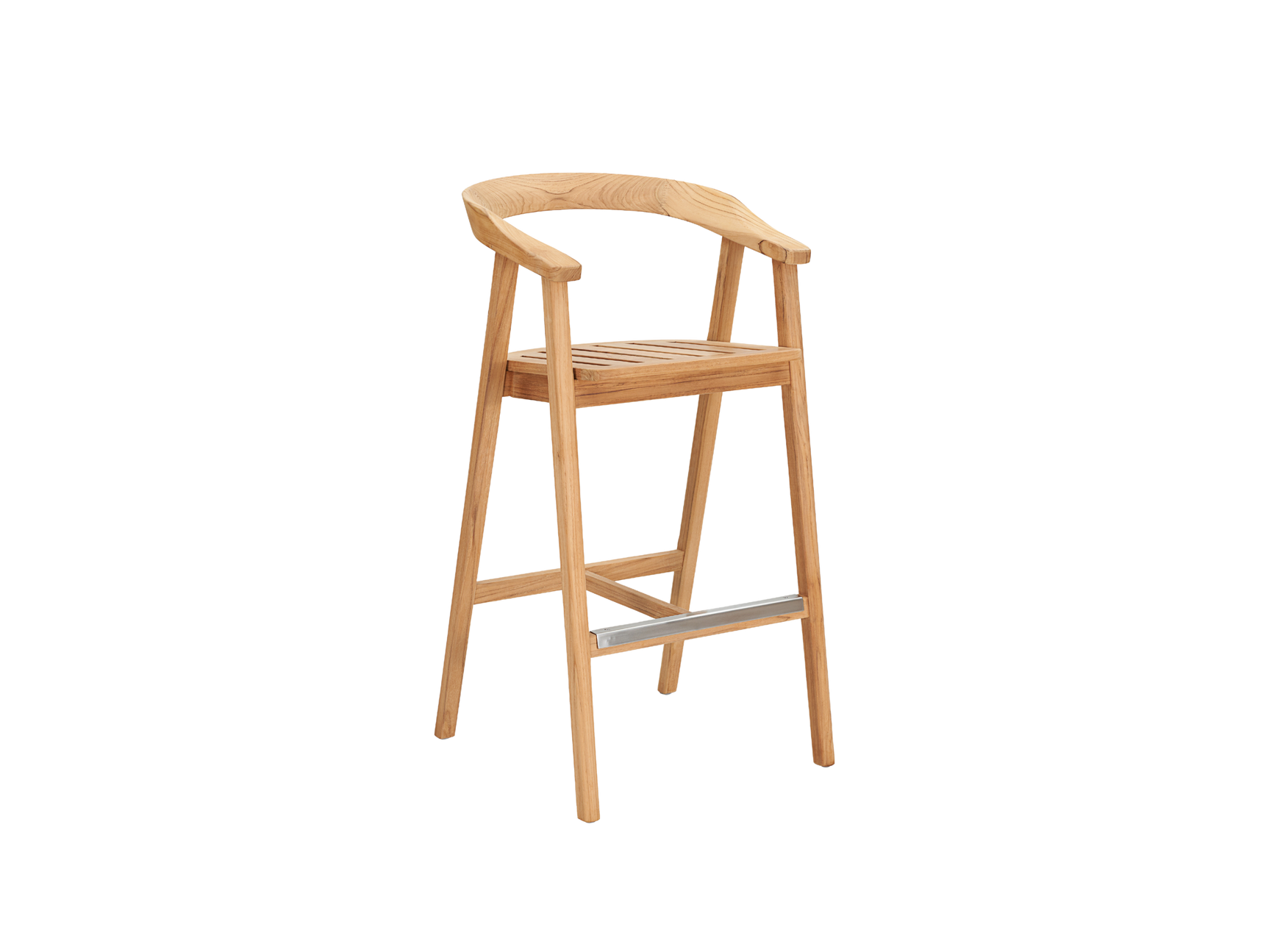 La Costa 3-Piece Teak Outdoor Round Bar Dining Set - Ornate Home