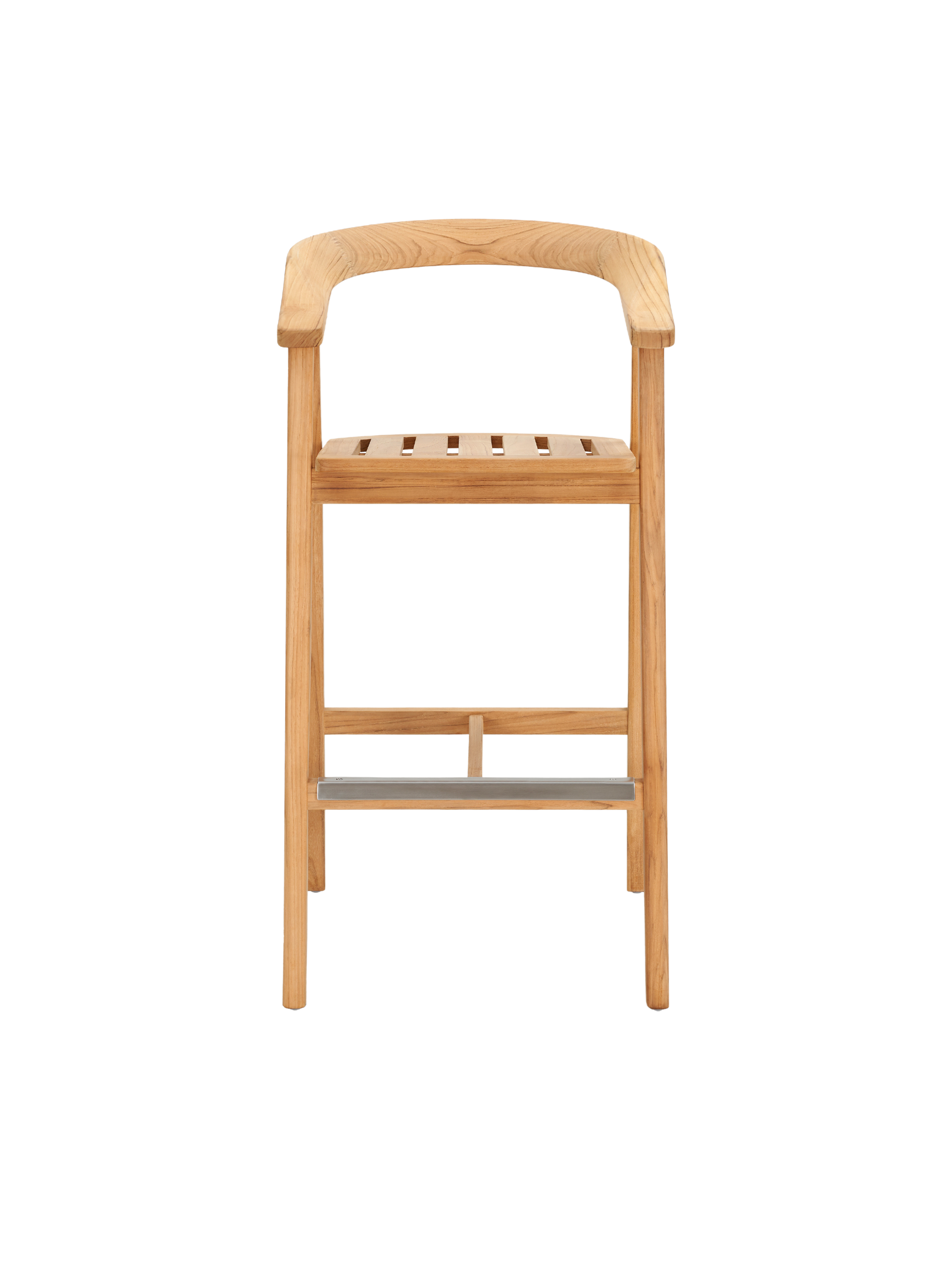 La Costa Teak Outdoor Barrel Back Bar Armchair - Ornate Home