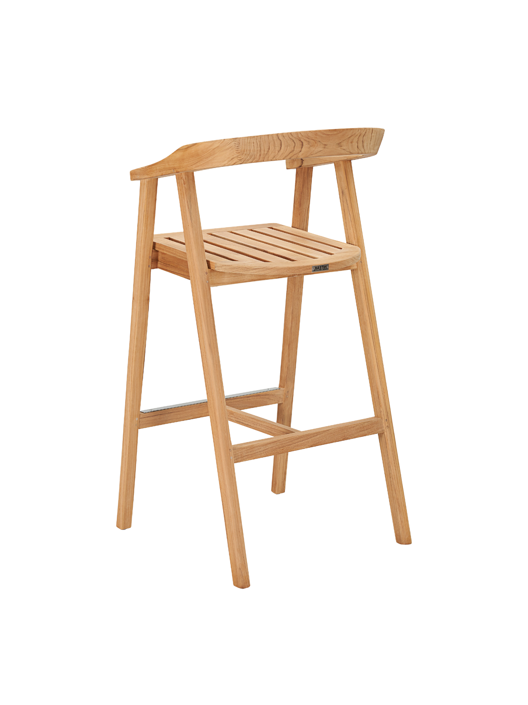 La Costa Teak Outdoor Barrel Back Bar Armchair - Ornate Home