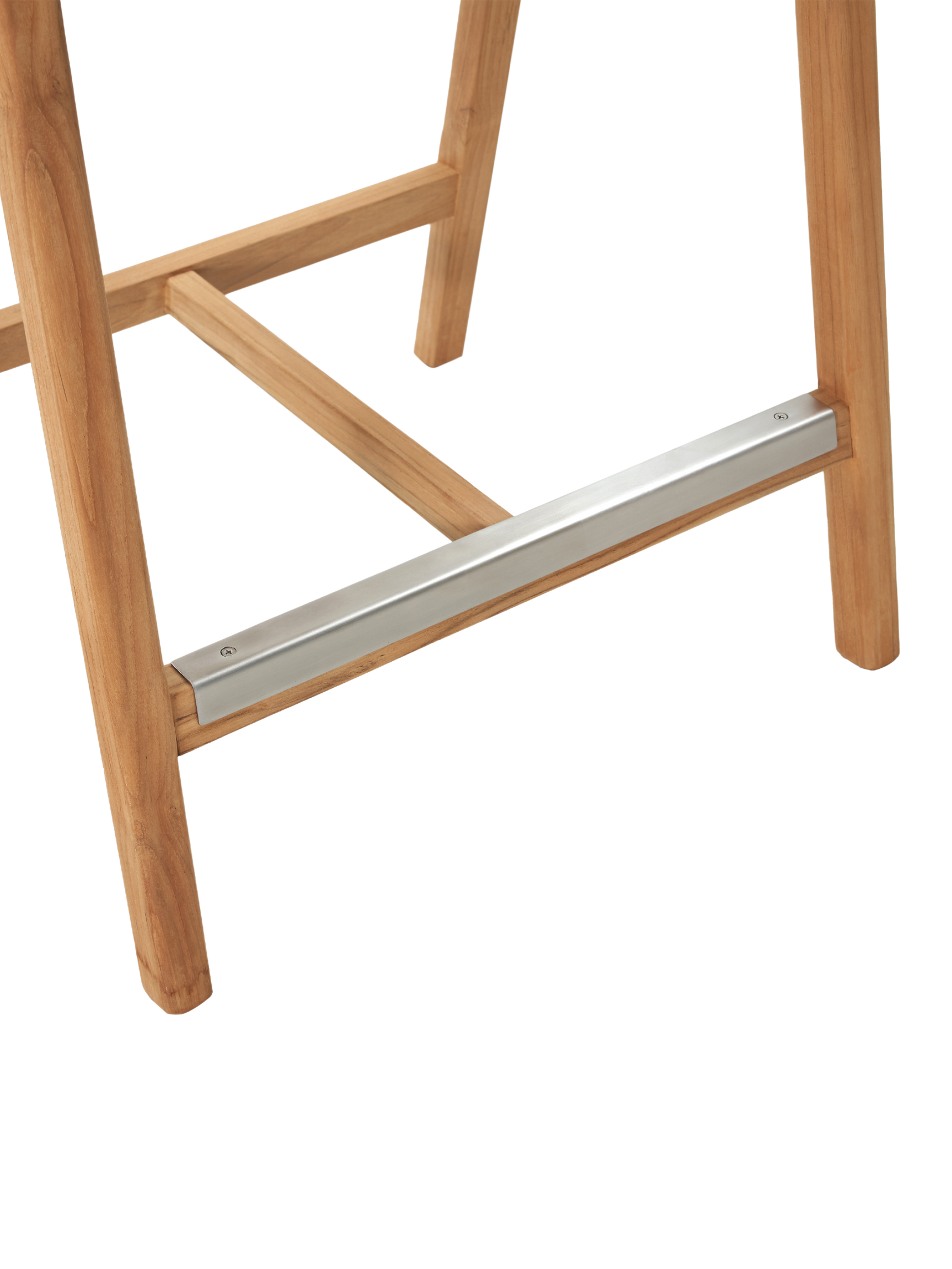 La Costa Teak Outdoor Barrel Back Counter Height Armchair - Ornate Home