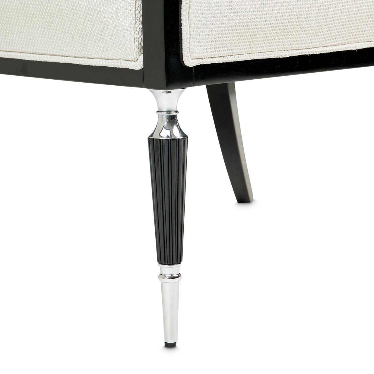 La Francaise Black Ice/Café Accent Chair - Ornate Home